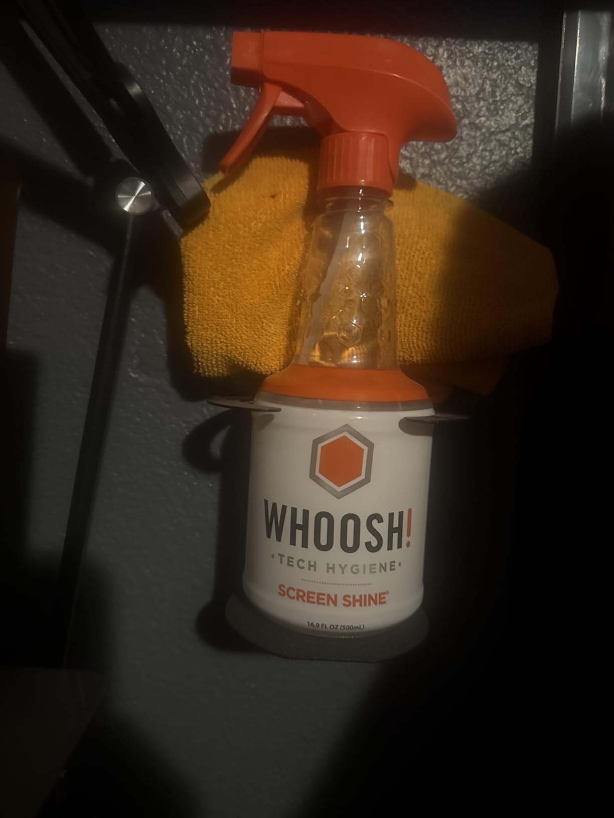WHOOSH Screen Shine Pro Refillable Cleaning Kit, 16.9 fl oz | Streak Free Finish, Non Toxic and Odorless, For Flat Screens, OLED, LCD and Monitors, Microfiber Cloth Included customer photo 1