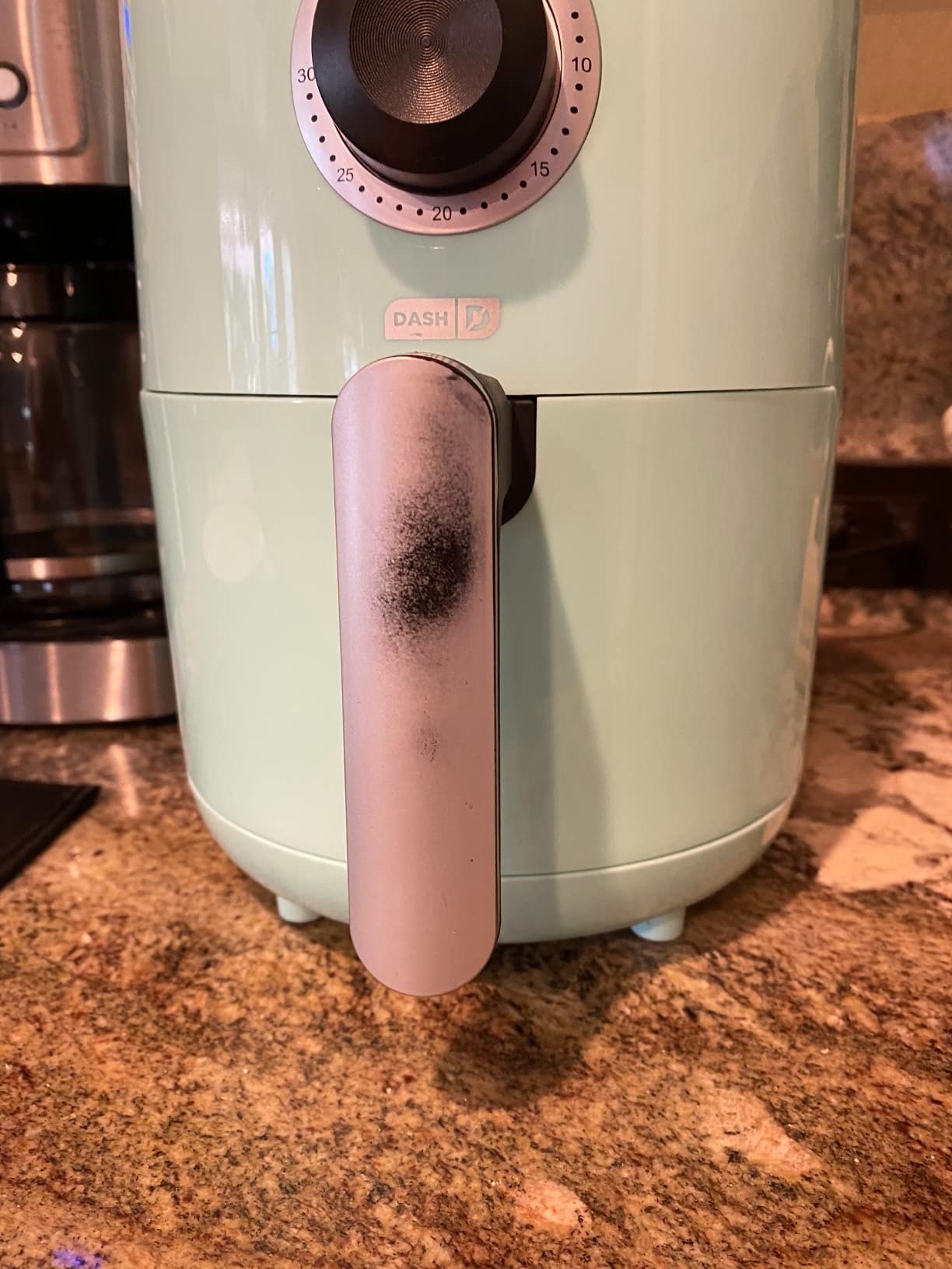 Dash Compact Air Fryer - Healthy Cooking with Auto Shut-Off Feature, Adjustable Temperature Control & Nonstick Fry Basket - Has AirCrisp® Technology - 2 Quart - Cool Grey customer photo 2