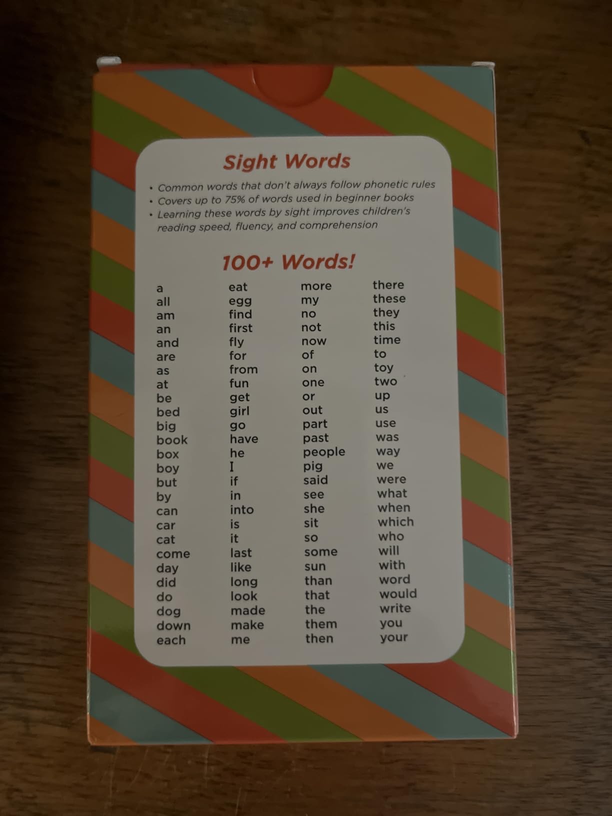 Award-Winning Sight Words Flash Cards - 520 High Frequency Words for Kids Ages 3-9 - Dolch & Fry List - Learn to Read for Preschool, Kindergarten, 1st, 2nd & 3rd Grade - Homeschool & Classroom Set customer photo 2