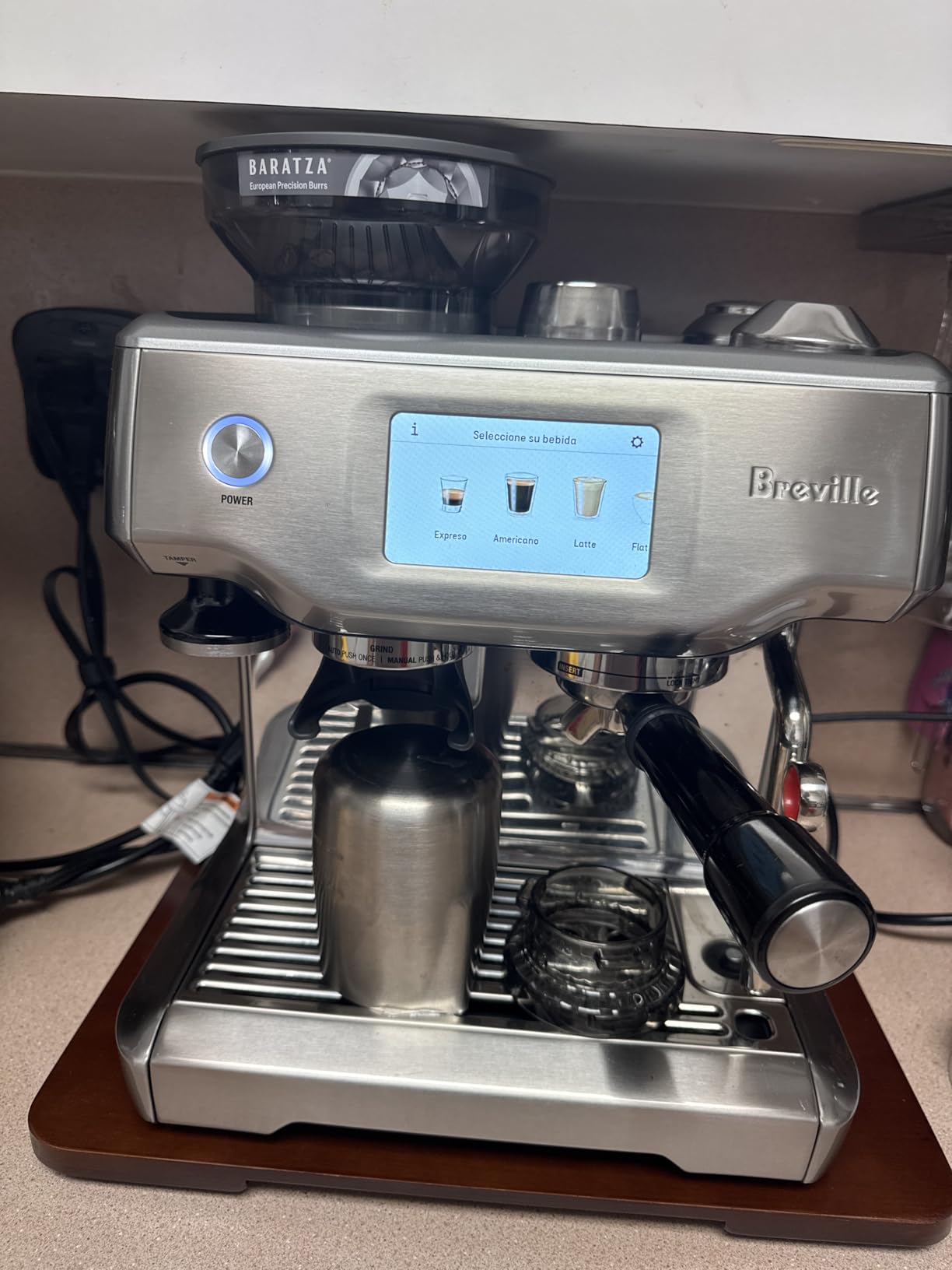 Breville BES880BSS Barista Touch Espresso Machine with Built-in Grinder, Brushed Stainless Steel customer photo 1