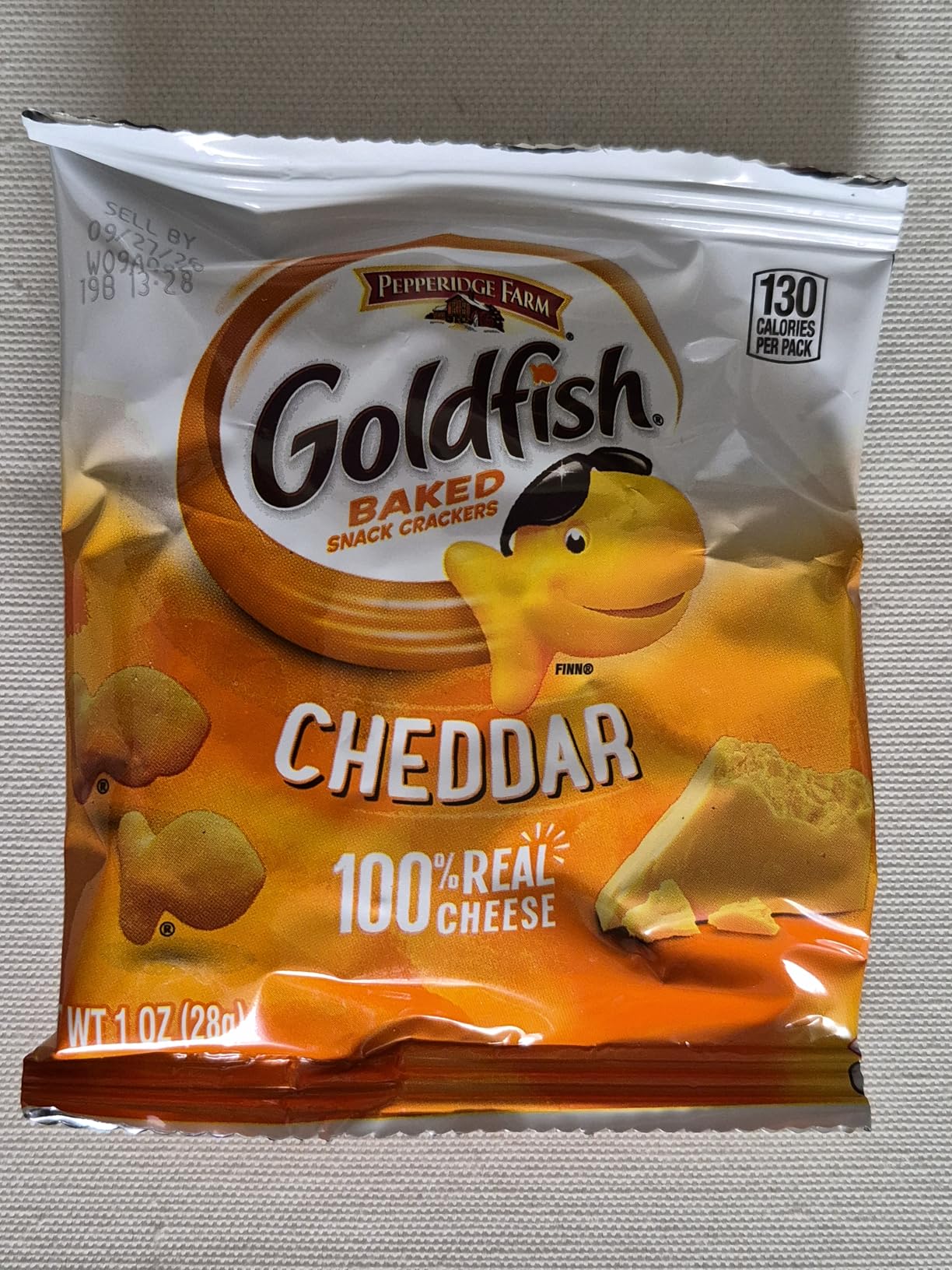 Goldfish Cheddar Cheese Crackers, Baked Snack Crackers, 1 oz On-the-Go Snack Packs, 20 Count Box customer photo 2