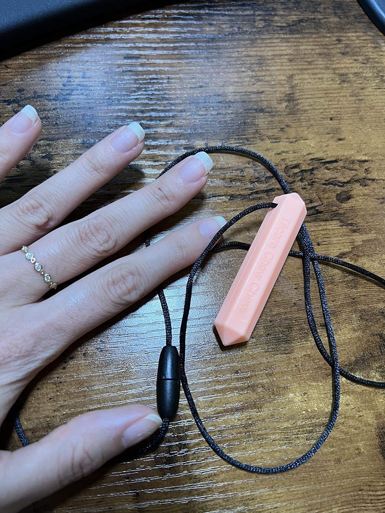 Crayon Sensory Necklace Set - Best for Autism, Biting and Teething Kids - Perfectly Textured Silicone Chewy Toy - Chewing Pendant for Boys & Girls, Chew Necklaces - Pixie customer photo 1