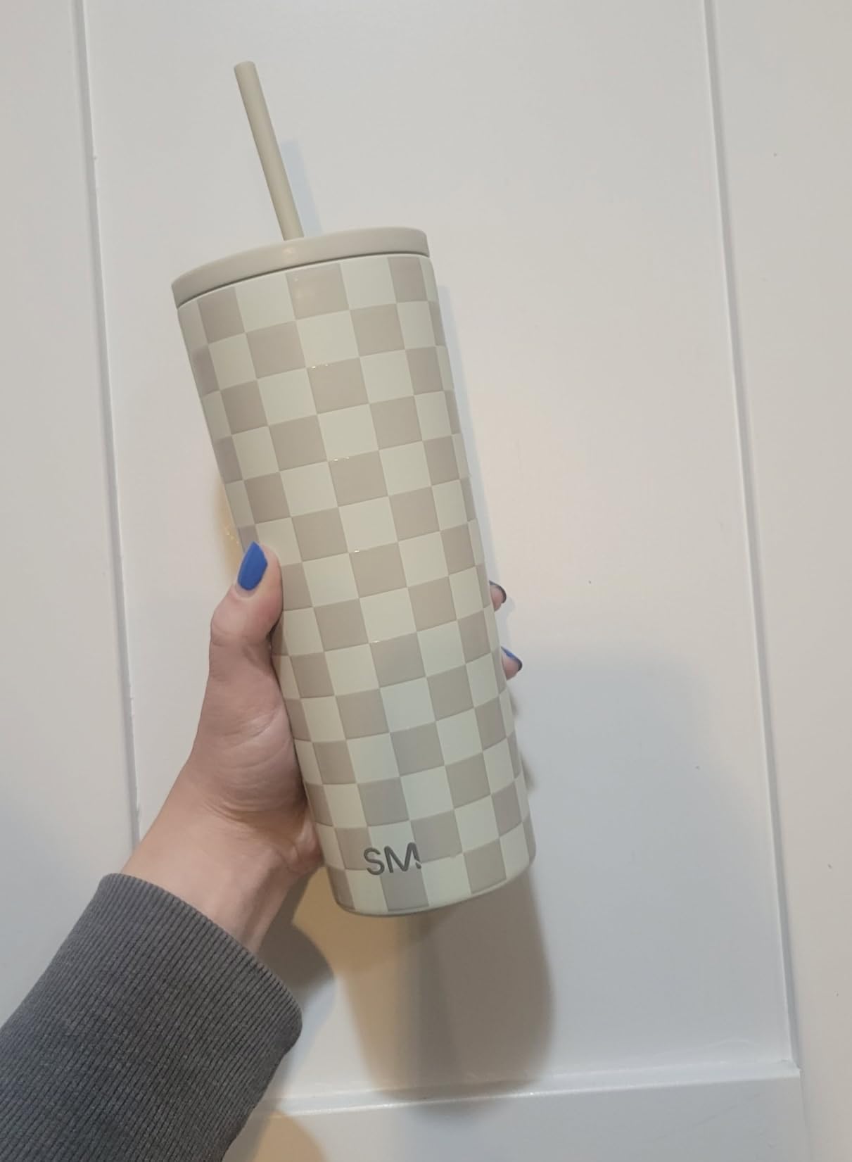 Simple Modern Iced Coffee Tumbler, Insulated, 24oz, Black, Reusable Stainless Steel Cup, Travel Mug, Water Bottle with Straw, Cupholder Friendly customer photo 2