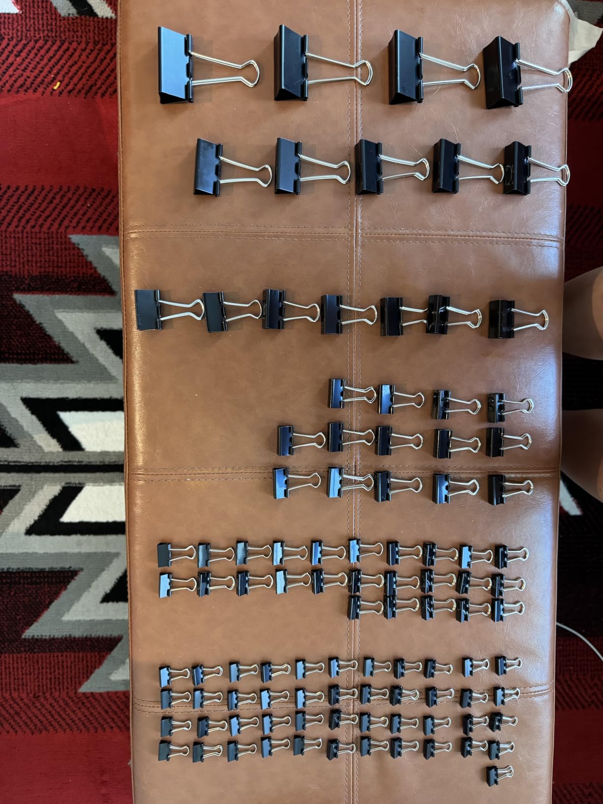 Binder Clips Paper Clamps Assorted Sizes 100 Count (Black), X Large, Large, Medium, Small, X Small and Micro, 6 Sizes in One Pack customer photo 2