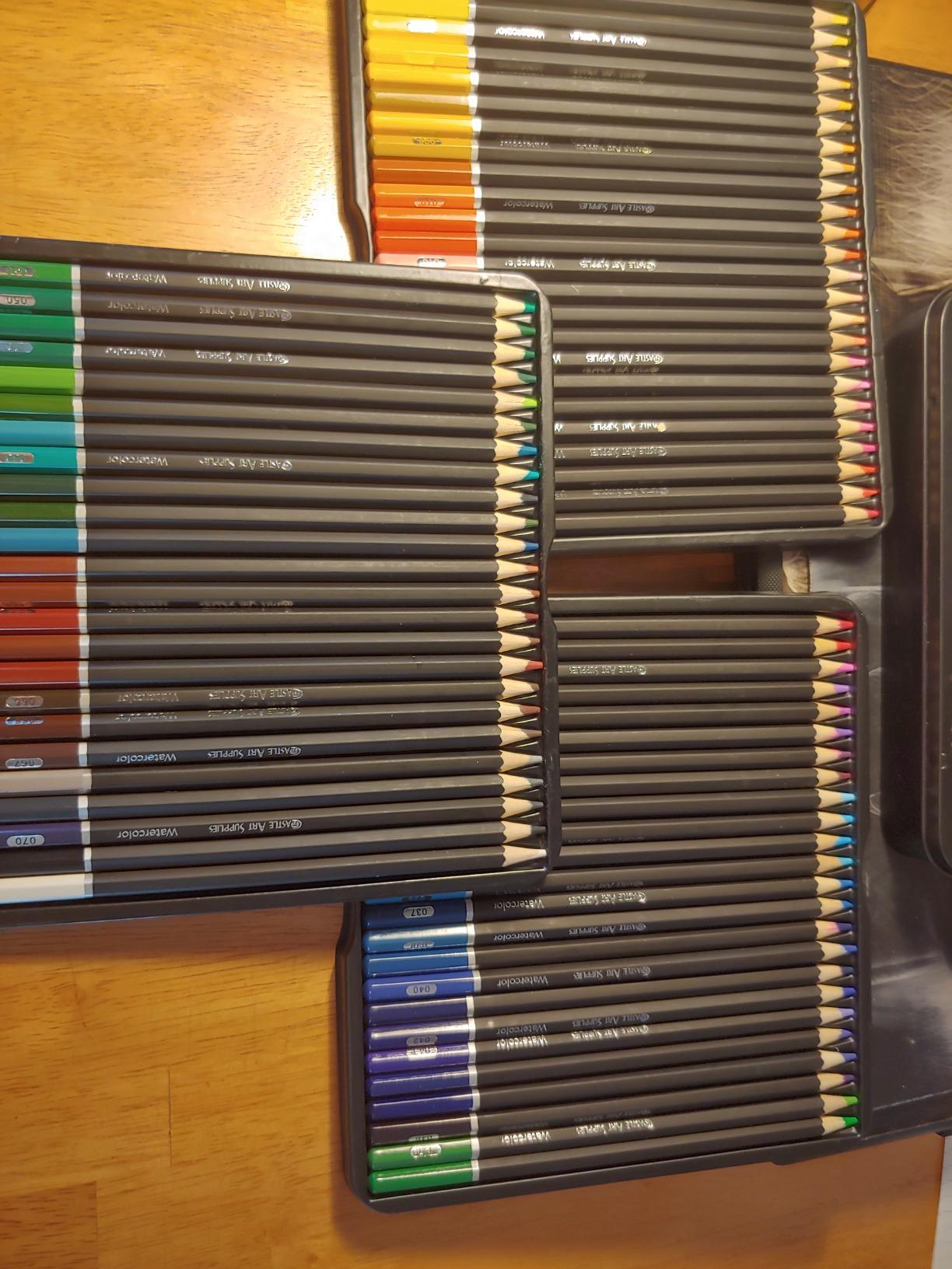 Castle Art Supplies Watercolor Pencils Set | 72 Vibrant Pigments for Blending, Drawing and Painting | Adults and Professionals | Presented in Tin Case customer photo 2