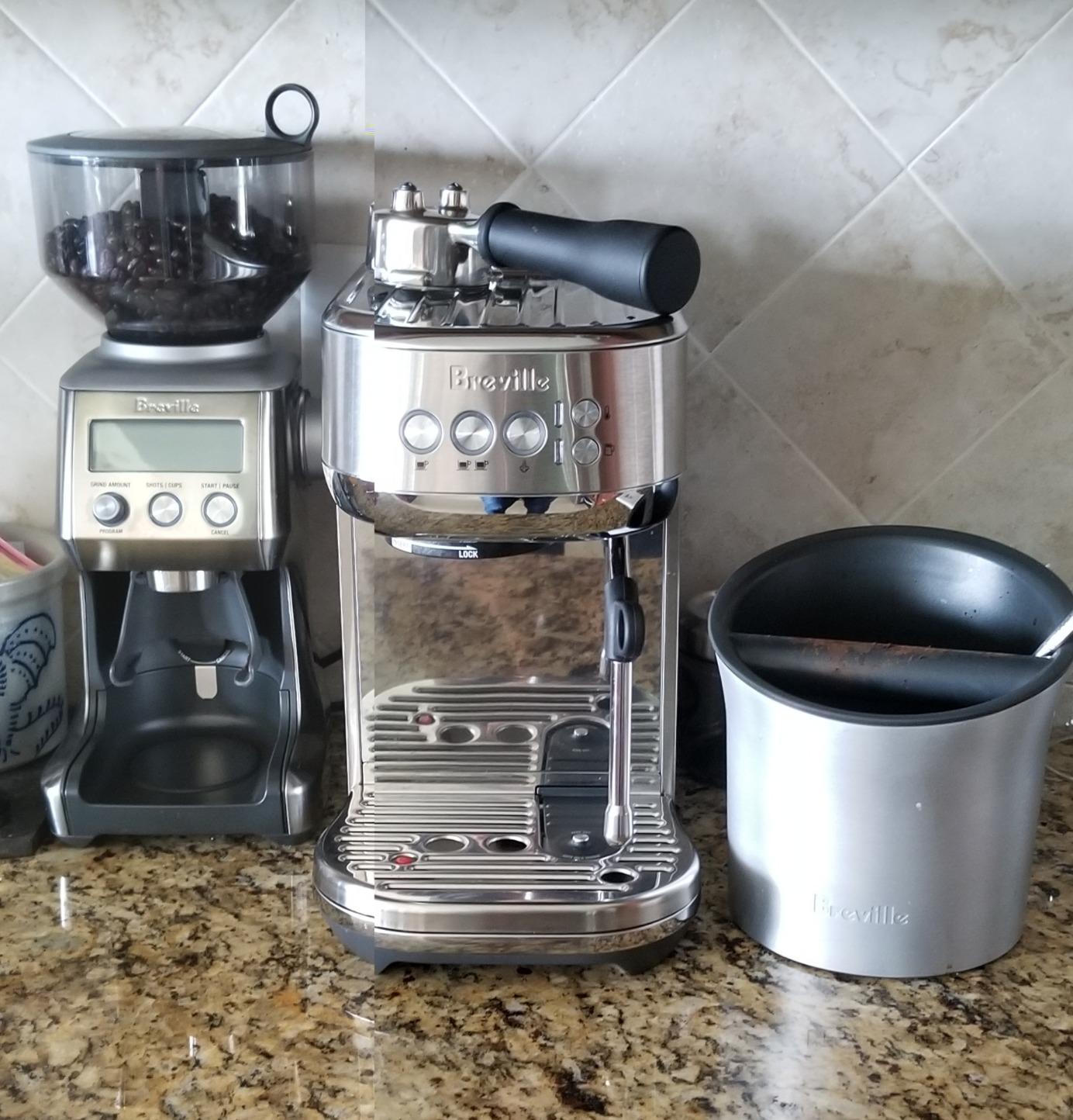 Breville BES500BSS Bambino Plus Espresso Machine, Brushed Stainless Steel | Make cafe-quality espresso, lattes and cappuccinos at home with this compact, semi-automatic coffee maker for home baristas customer photo 1