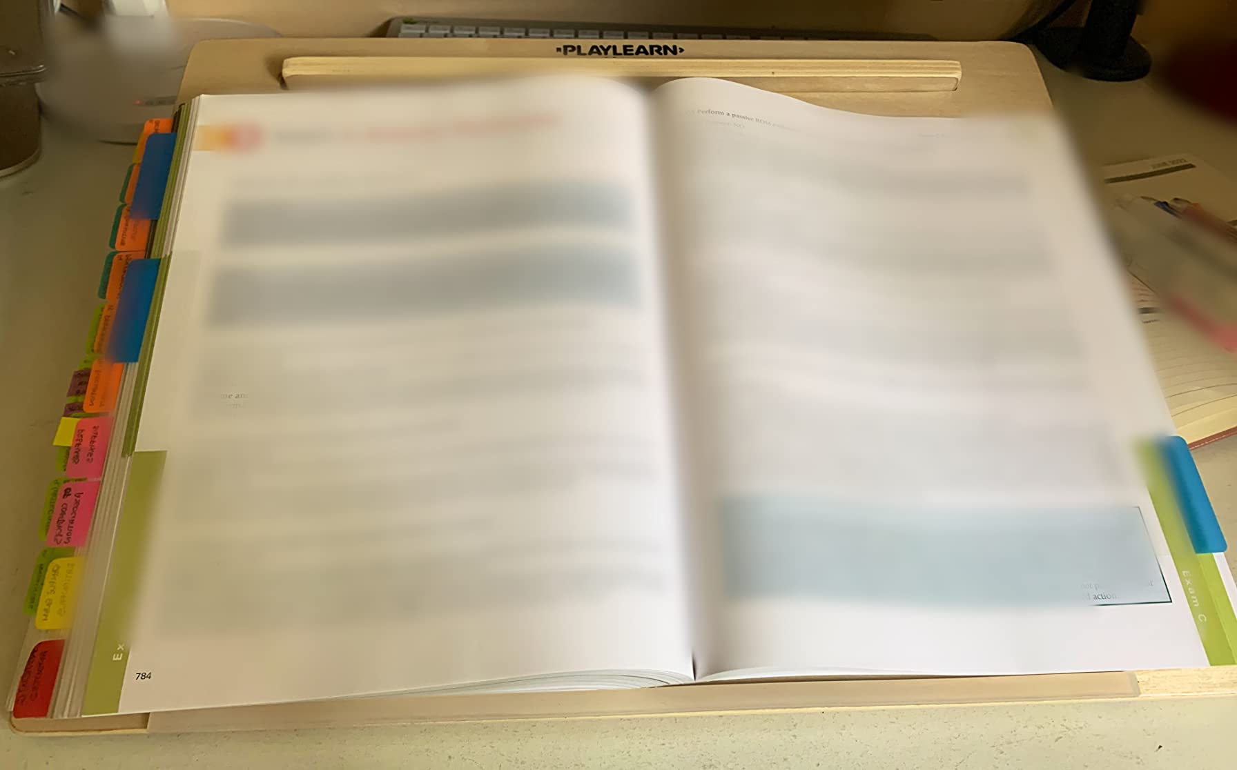 Playlearn Ergonomic Wooden Writing Slope/Slant Board - 20 Degree Optimal Angle - Extra Wide with Pen Holder customer photo 2