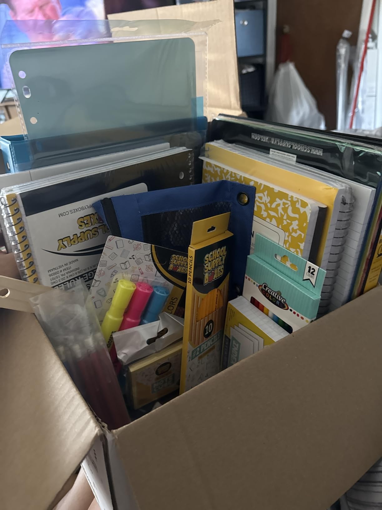 Ultimate High School and College Bundle | 1 Box | School Supply Boxes - Back to School Essentials | Includes Notebooks, Tab Dividers, Pencils, Highlighters, & More customer photo 1