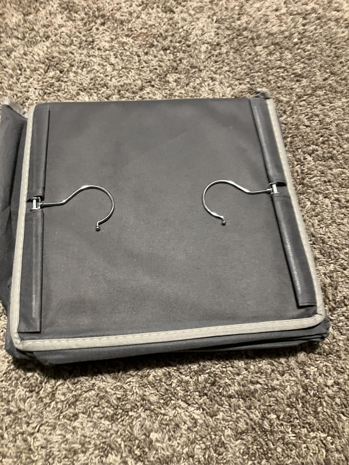 YOUDENOVA Hanging Closet Organizer and Storage, 6-Shelf, Grey, Dorm Room Essentials with 2 Side Pockets customer photo 1
