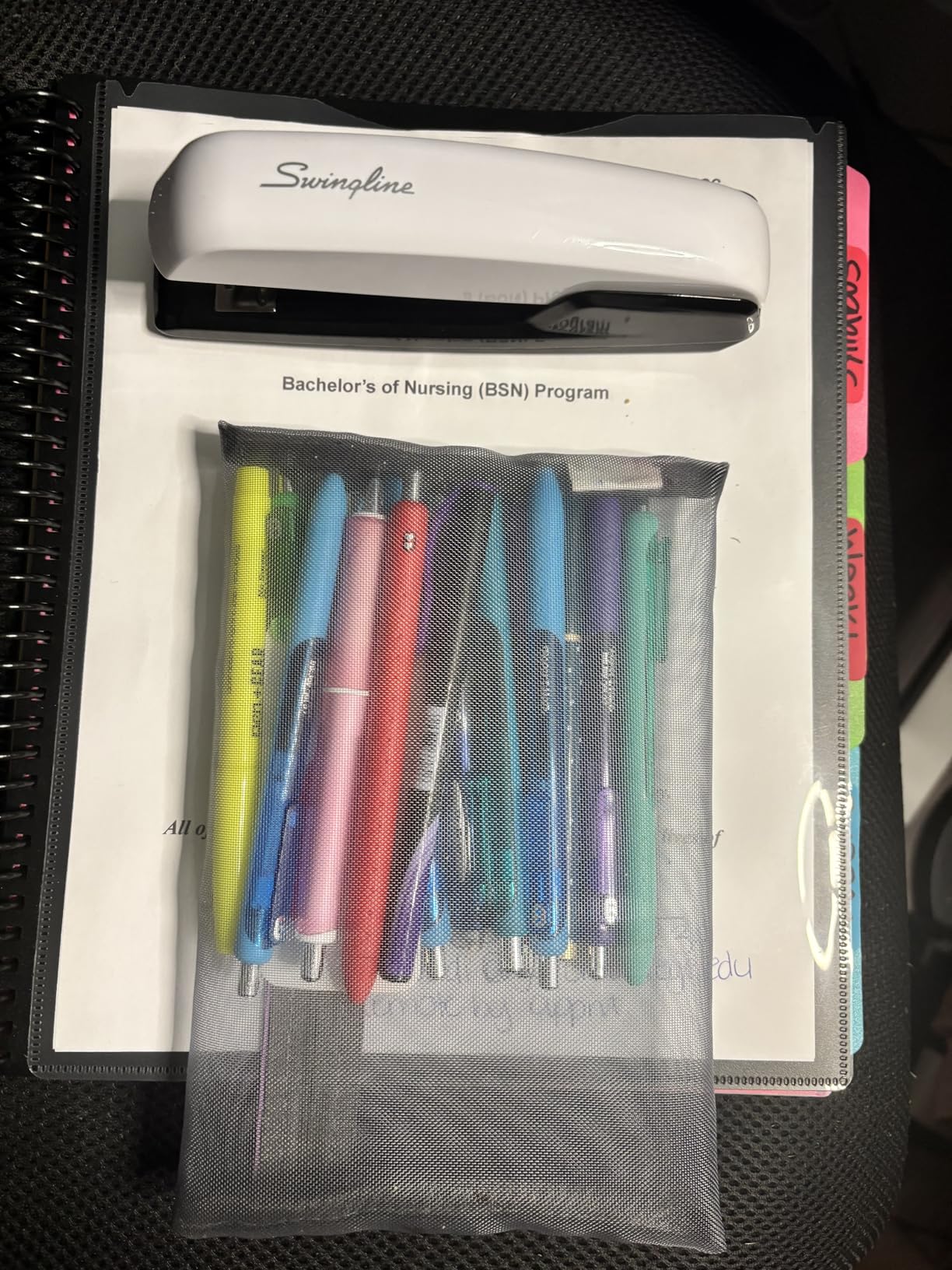 Samsill Spiral Folder Organizer - 12 Dividers & 24 Pockets with Zipper Pouch, Multi Pocket Color Cordinated Folder Binder with Customizable Tabs, Document Organizer (Basic) customer photo 2