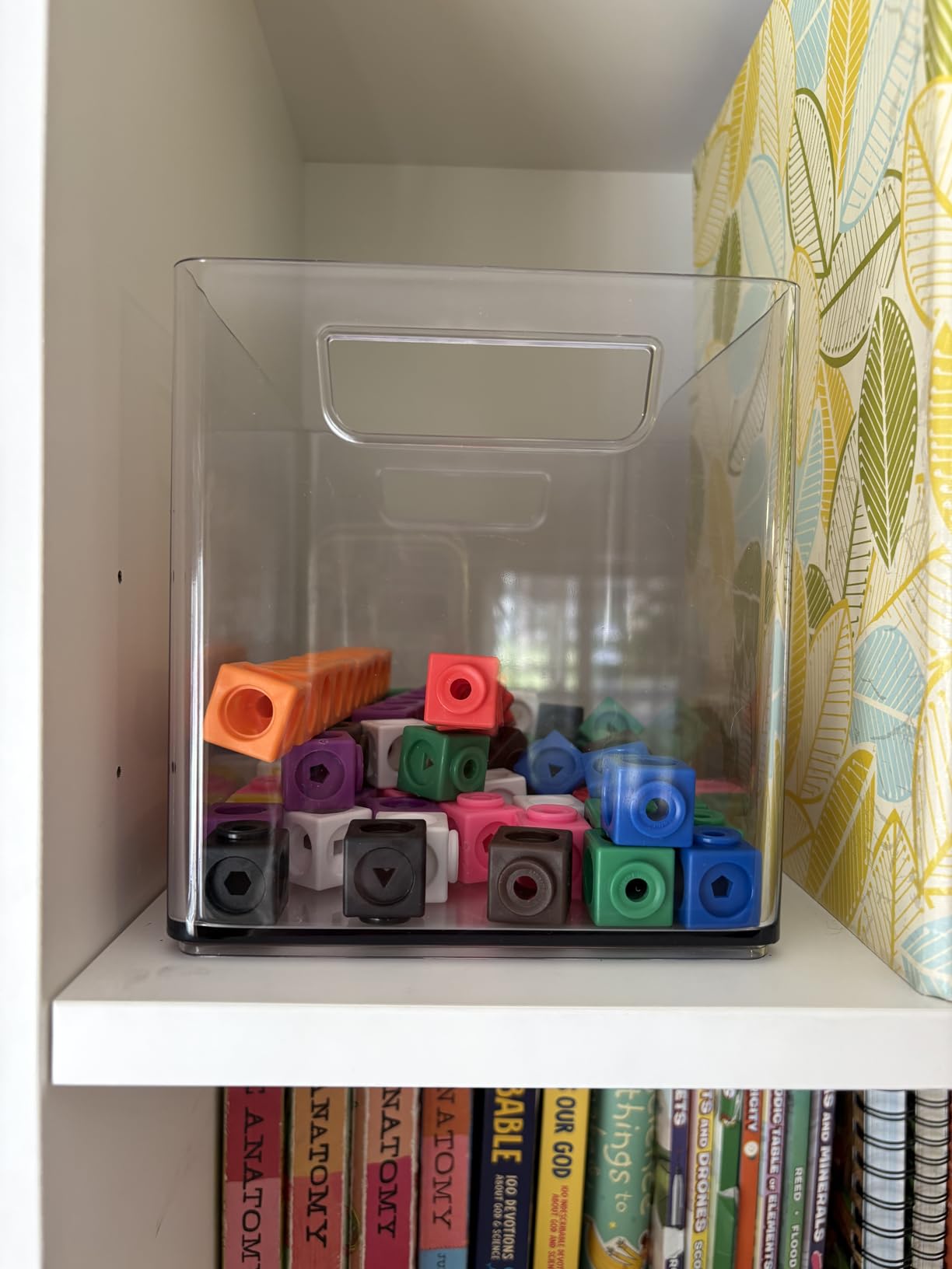 edxeducation Math Cubes, Set of 100 Counting Blocks, 5 Shapes and 10 Colors | Math Manipulatives for Preschool & Kindergarten customer photo 1