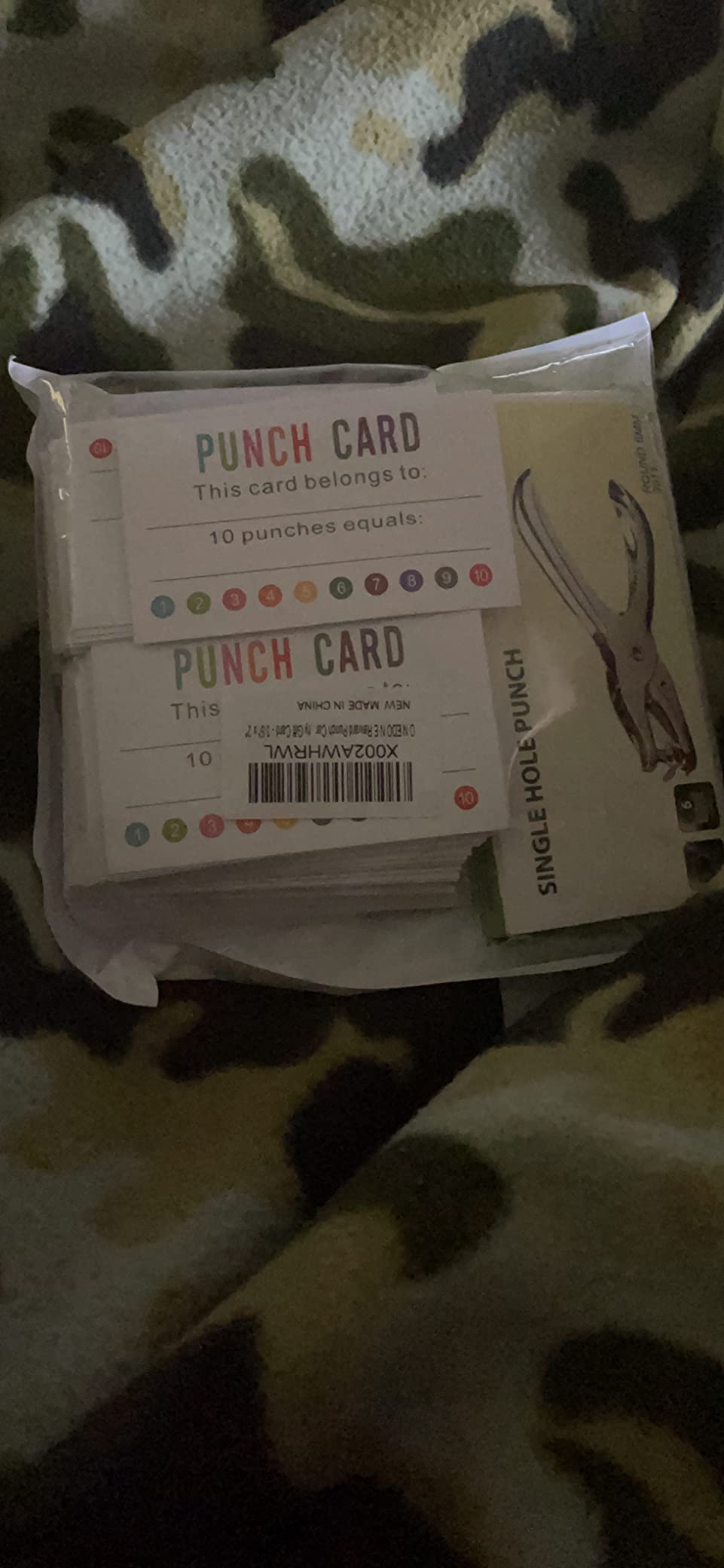 ONEDONE Punch Cards (Pack of 200) Reward Punch Cards for Classroom Behavior Incentive Awards for Kids Students Teachers Home Classroom School Business Loyalty Gift Card - 3.5