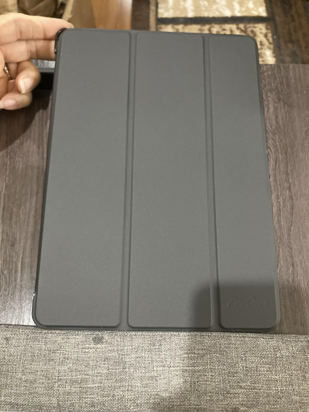 ProCase for iPad 9th/ 8th/ 7th Generation Case 10.2 Inch, Black | 10.2 iPad Case 9th/ 8th/ 7th Gen Cover (2021/2020/2019), Slim Smart Cover With Translucent Hard Shell Back, Auto Sleep/Wake customer photo 2