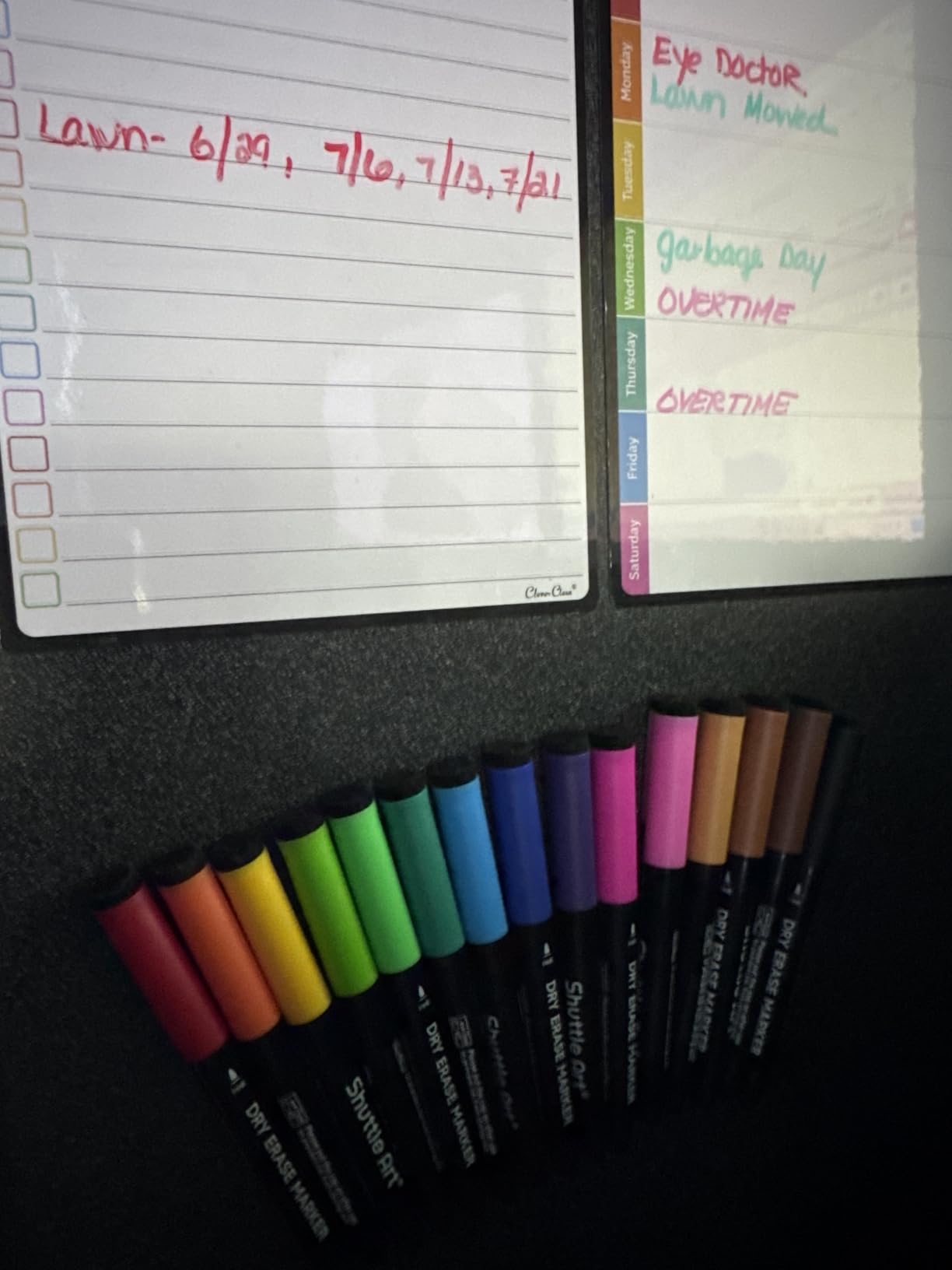 Shuttle Art Dry Erase Markers, 15 Colors Magnetic Whiteboard Markers, Fine Point customer photo 1