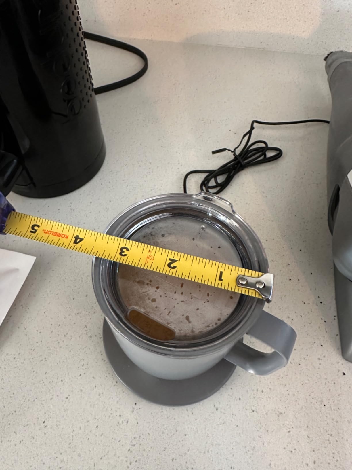 Ember Temperature Control Smart Mug 2, 14 Oz, App-Controlled Heated Coffee Mug with 80 Min Battery Life and Improved Design, Black customer photo 1