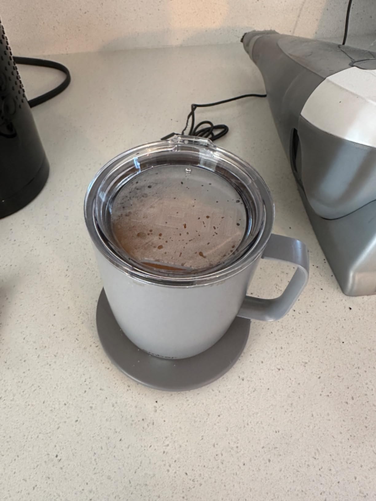 Ember Temperature Control Smart Mug 2, 14 Oz, App-Controlled Heated Coffee Mug with 80 Min Battery Life and Improved Design, Black customer photo 2