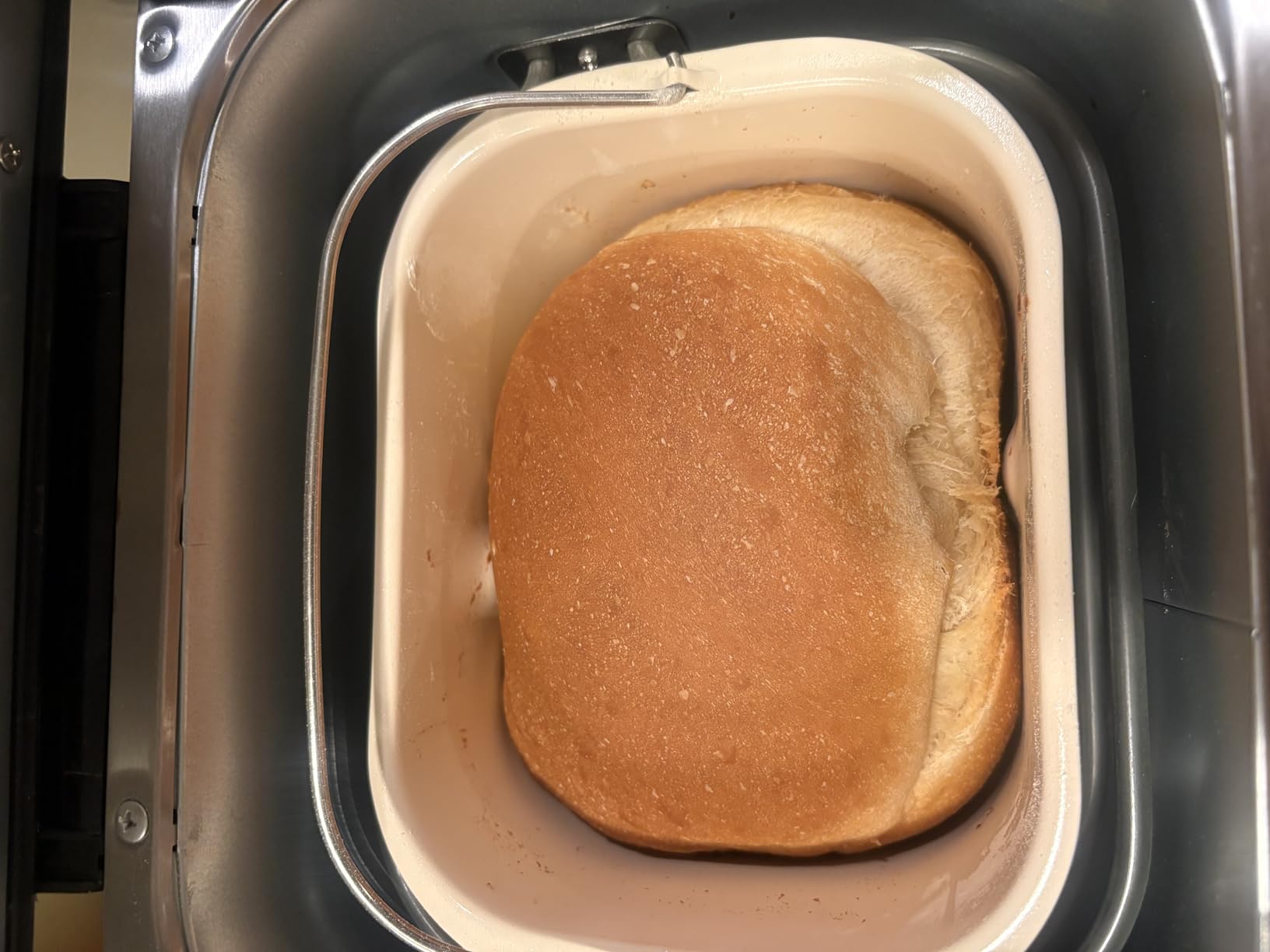 KBS Premium 2.2LB Convection Bread Maker Dual Heaters, 710W Stainless Steel 17-in-1 Bread Machine Healthy Ceramic Pan, Nut Dispenser,Touch Panel,3 Loaf Sizes 3 Crust Colors,15H Timer,Low Noise,Recipes customer photo 2