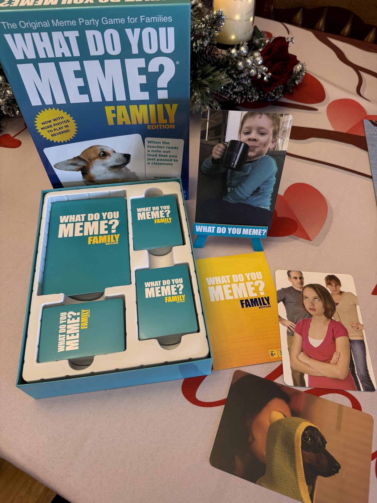 WHAT DO YOU MEME? Family Edition by Relatable - Nappa Award 2025 Winner, Family Games for Kids and Adults 8+, Includes 300 Caption Cards, 108 Photo Cards customer photo 2
