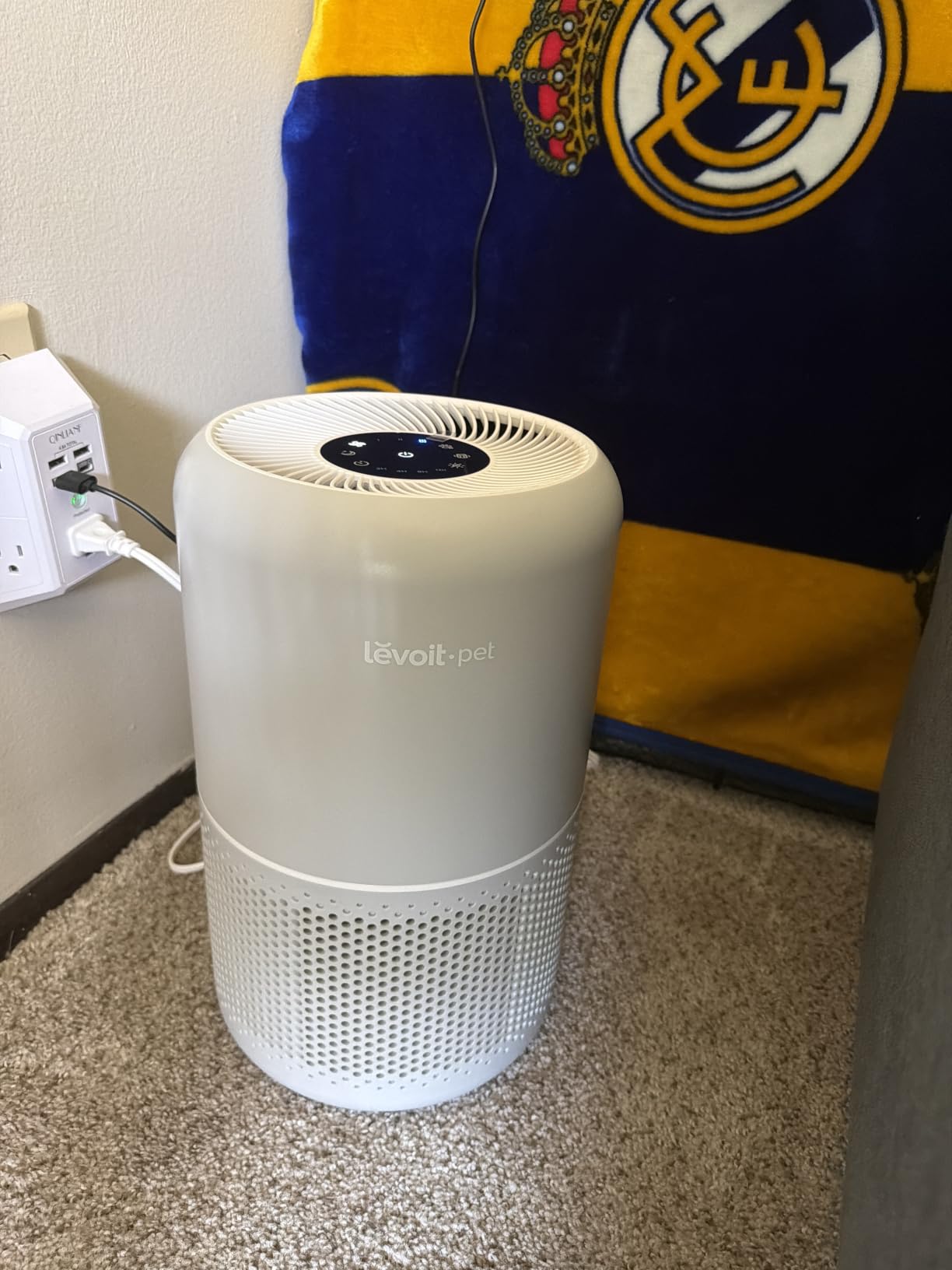 Levoit Air Purifier for Home Pets, Large Room Bedroom, AHAM VERIFIDE | HEPA Sleep Mode, Efficient Filter for Pet Dander, Odors, Captures Smoke, Dust, Pollen, Pet Lock, Core P350-P, Grey customer photo 1