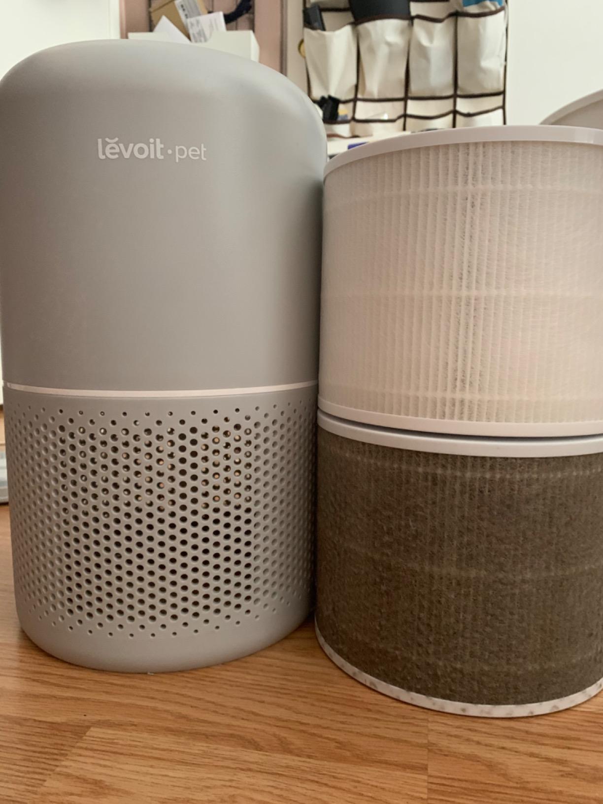 Levoit Air Purifier for Home Pets, Large Room Bedroom, AHAM VERIFIDE | HEPA Sleep Mode, Efficient Filter for Pet Dander, Odors, Captures Smoke, Dust, Pollen, Pet Lock, Core P350-P, Grey customer photo 2