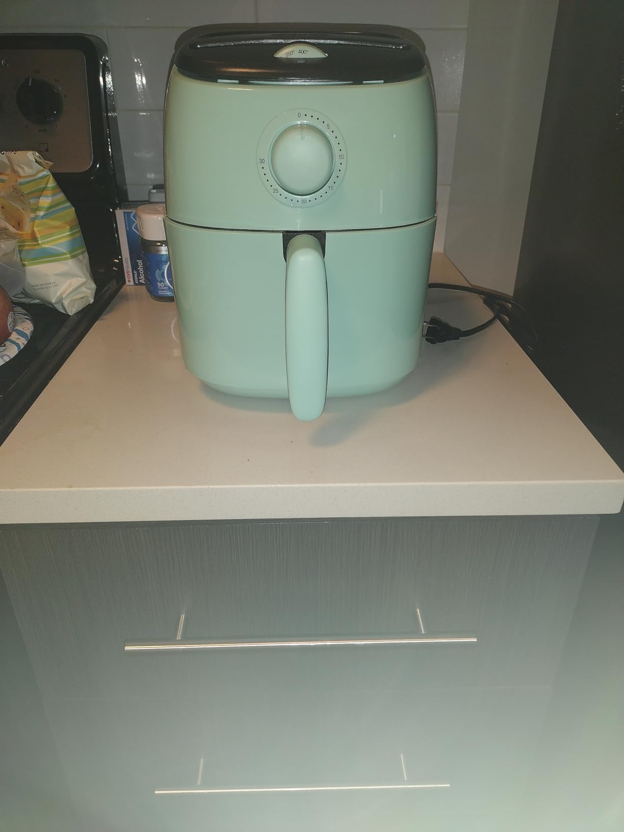 Dash Tasti-Crisp Air Fryer, 2.6 Quart, Aqua | Small Compact Basket Style Air Fryer, One or Two People, Auto Shut Off, Easy Dial Controls, Dishwasher Safe Parts customer photo 2
