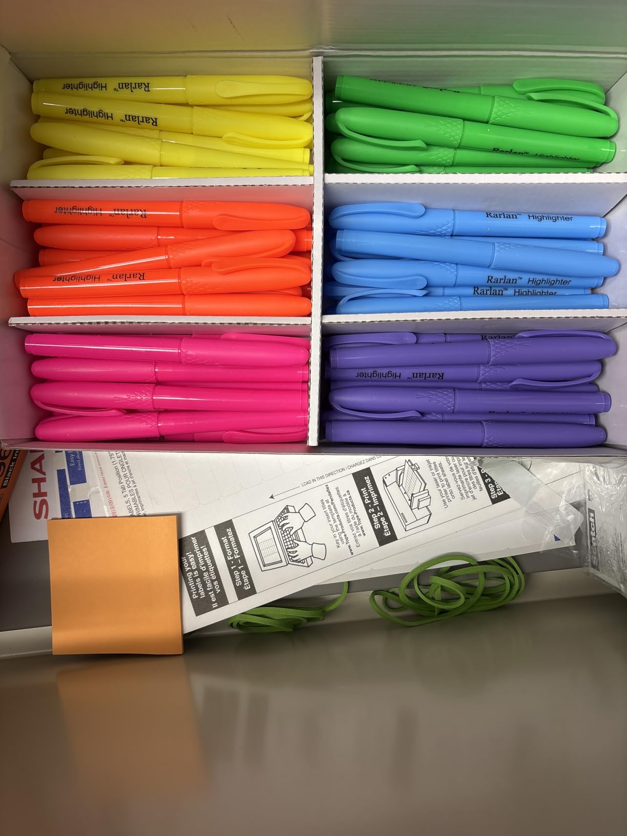 Rarlan Highlighters, Chisel Tip, Assorted Fluorescent, 96 Count Bulk Pack | Highlighters Assorted Colors for Classroom & Office, Study Essentials, Ideal for Back to School and Teacher Supplies customer photo 1