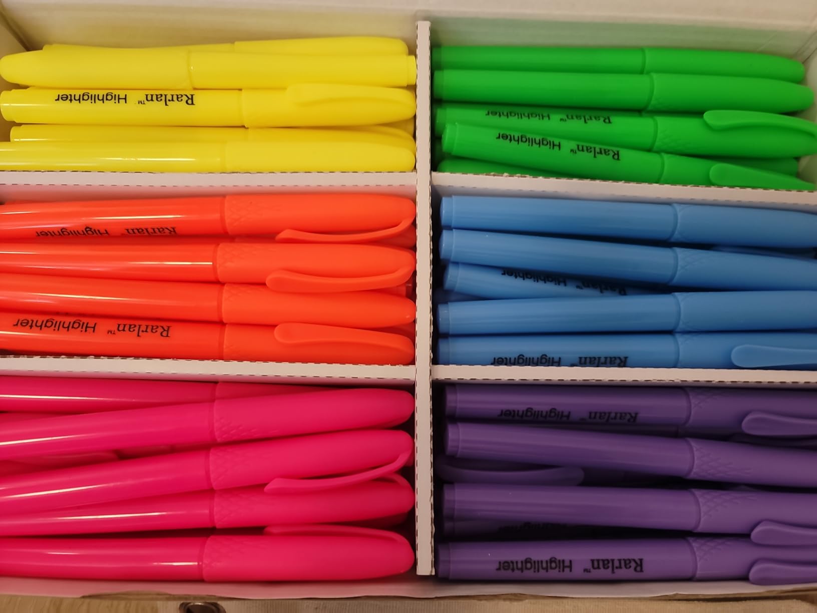 Rarlan Highlighters, Chisel Tip, Assorted Fluorescent, 96 Count Bulk Pack | Highlighters Assorted Colors for Classroom & Office, Study Essentials, Ideal for Back to School and Teacher Supplies customer photo 2