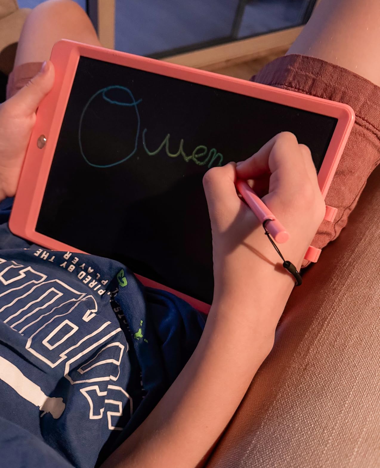 Toys for 3-6 Years Old Girls Boys, LCD Writing Tablet 10 Inch Doodle Board, Electronic Drawing Pads, Educational Birthday Gift for 3 4 5 6 7 8 Years Old Kids Toddler (Blue) customer photo 1