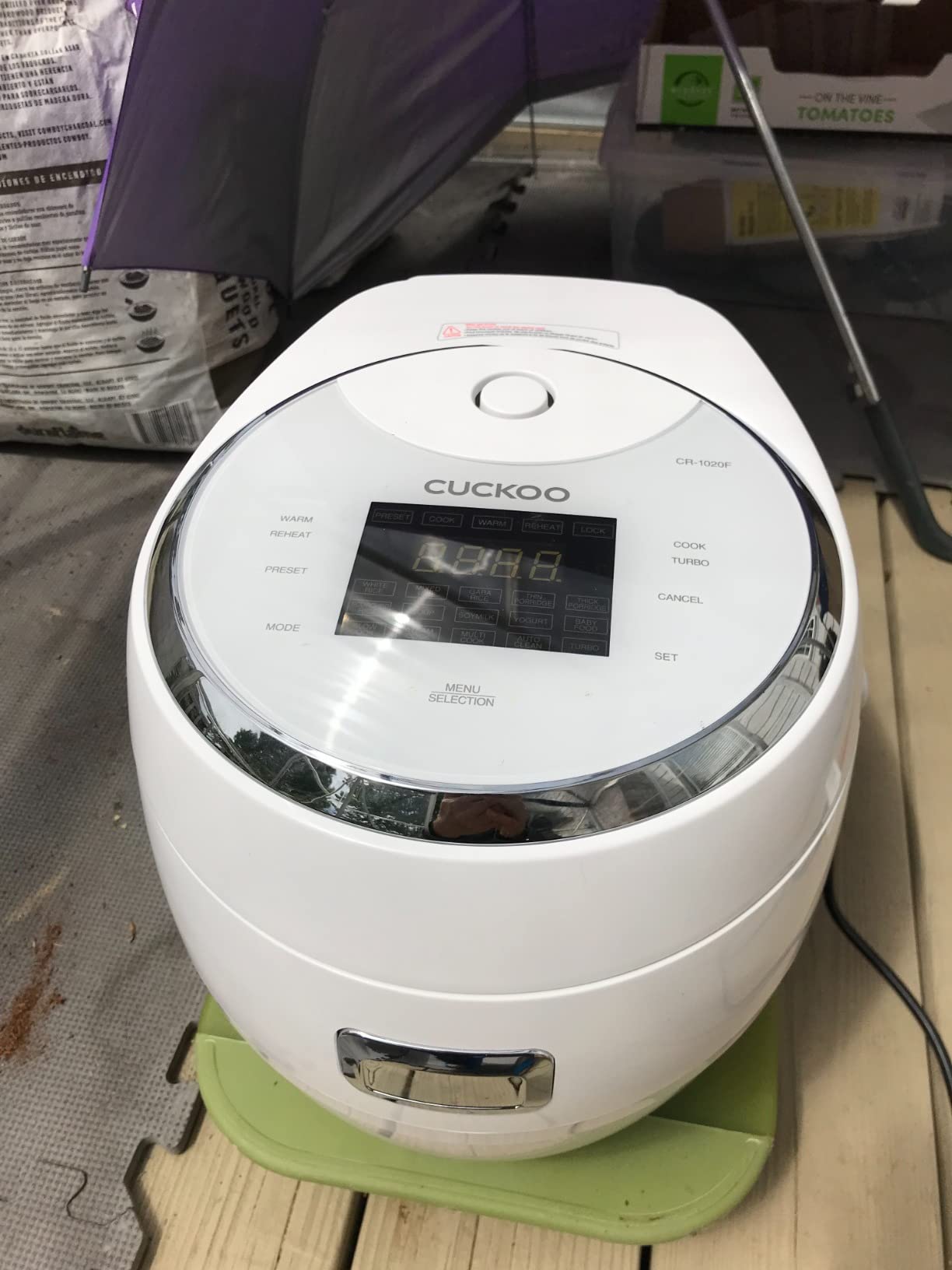 Cuckoo Micom Fuzzy Logic Rice Cooker, 20-Cup Cooked, White, CR-1020F | Large 10-Cup Uncooked Capacity, Nonstick Inner Pot, 15 Cooking Modes, 12-Hour Preset Timer, Steam Plate Included customer photo 2