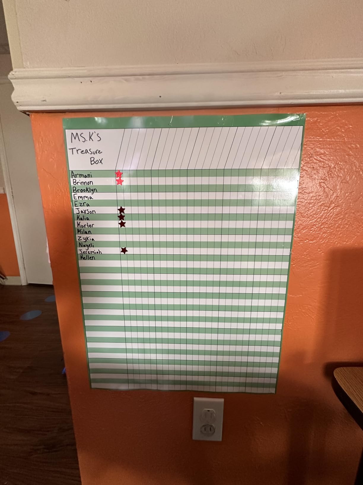Youngever 6 Pack Multi-Color Laminated Dry Erase Incentive Chart with 120 Reward Star Stickers for Chore Responsibility, School Attendance, Homework Progress Tracking Chart (17 Inch x 22 Inch) customer photo 2