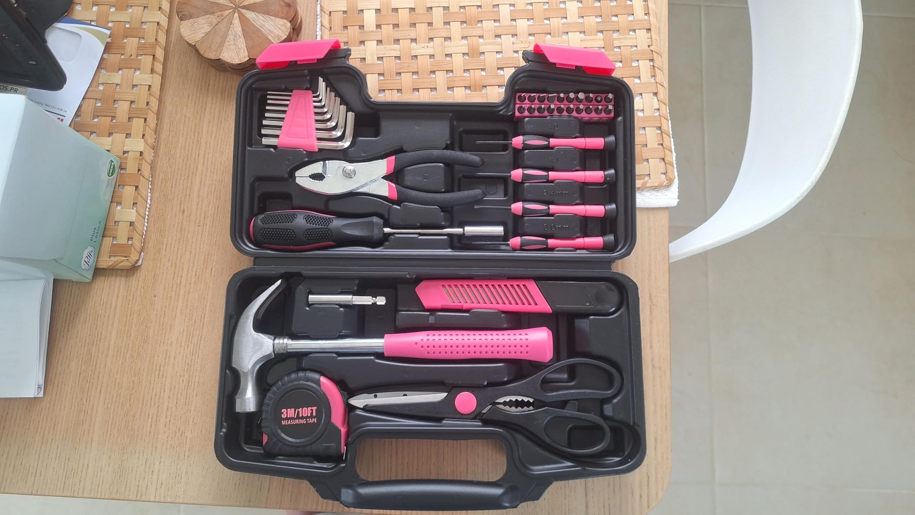 39-Piece Household Tools Kit - Small Basic Home Tool Set with Plastic Toolbox - Great for College Students, Household Use & More customer photo 1