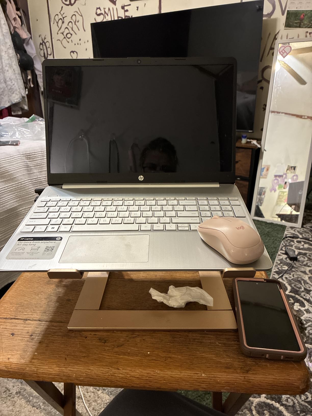 OMOTON Laptop Stand, Detachable Mount for MacBook Air/Pro Dell HP Silver | 11-17