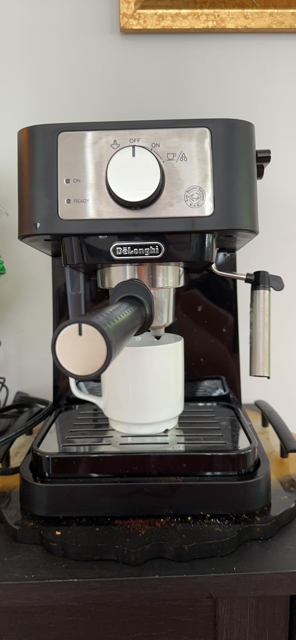 De'Longhi Stilosa Compact Manual Espresso Machine, Manual Milk Frother | 15 Bar Pump Pressure, Stainless Steel Boiler, Frother, Compact Design customer photo 2