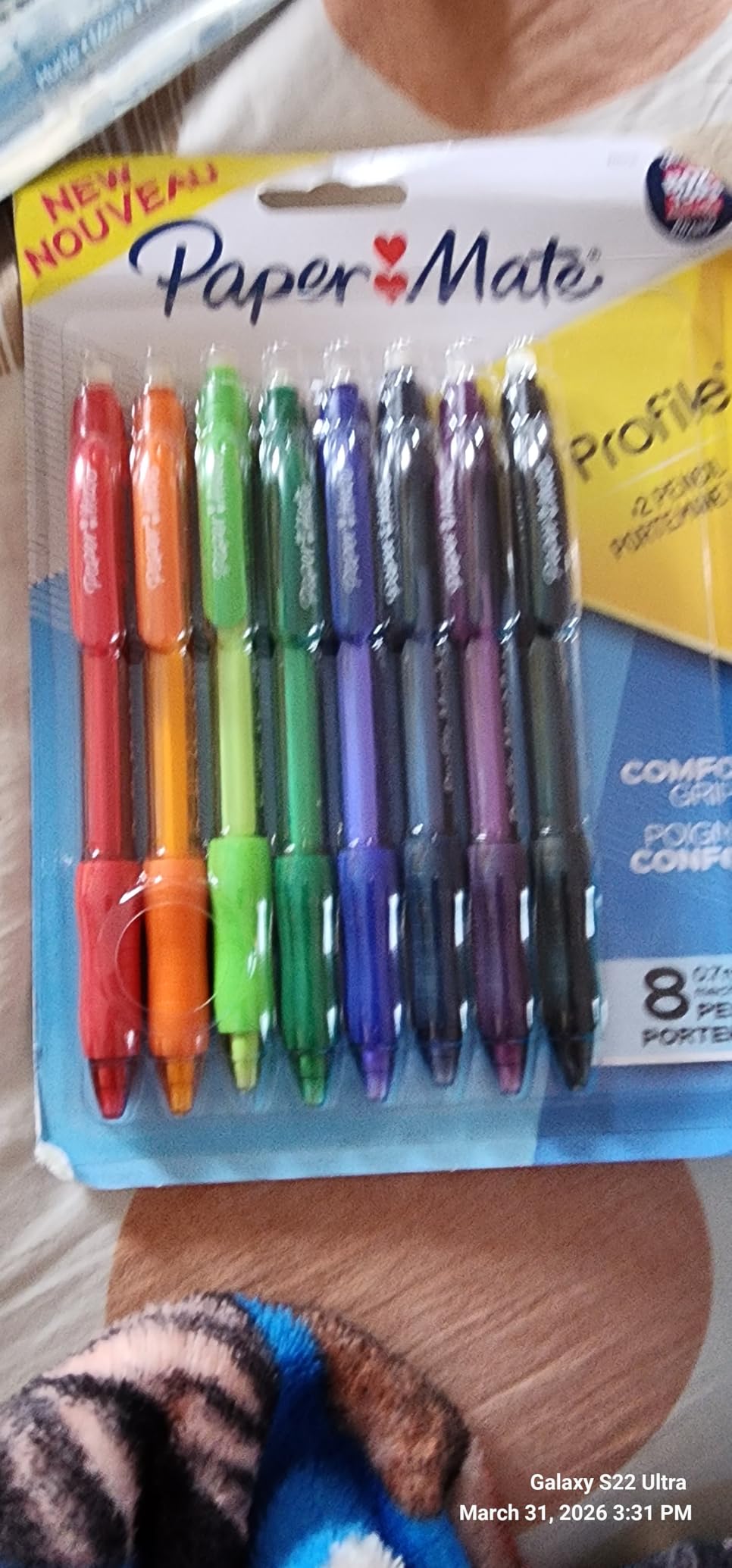 Paper Mate Profile Mech Mechanical Pencils, 0.7mm #2 Pencil Lead, Comfort Grip, Assorted Barrel Colors, 8 Count customer photo 2