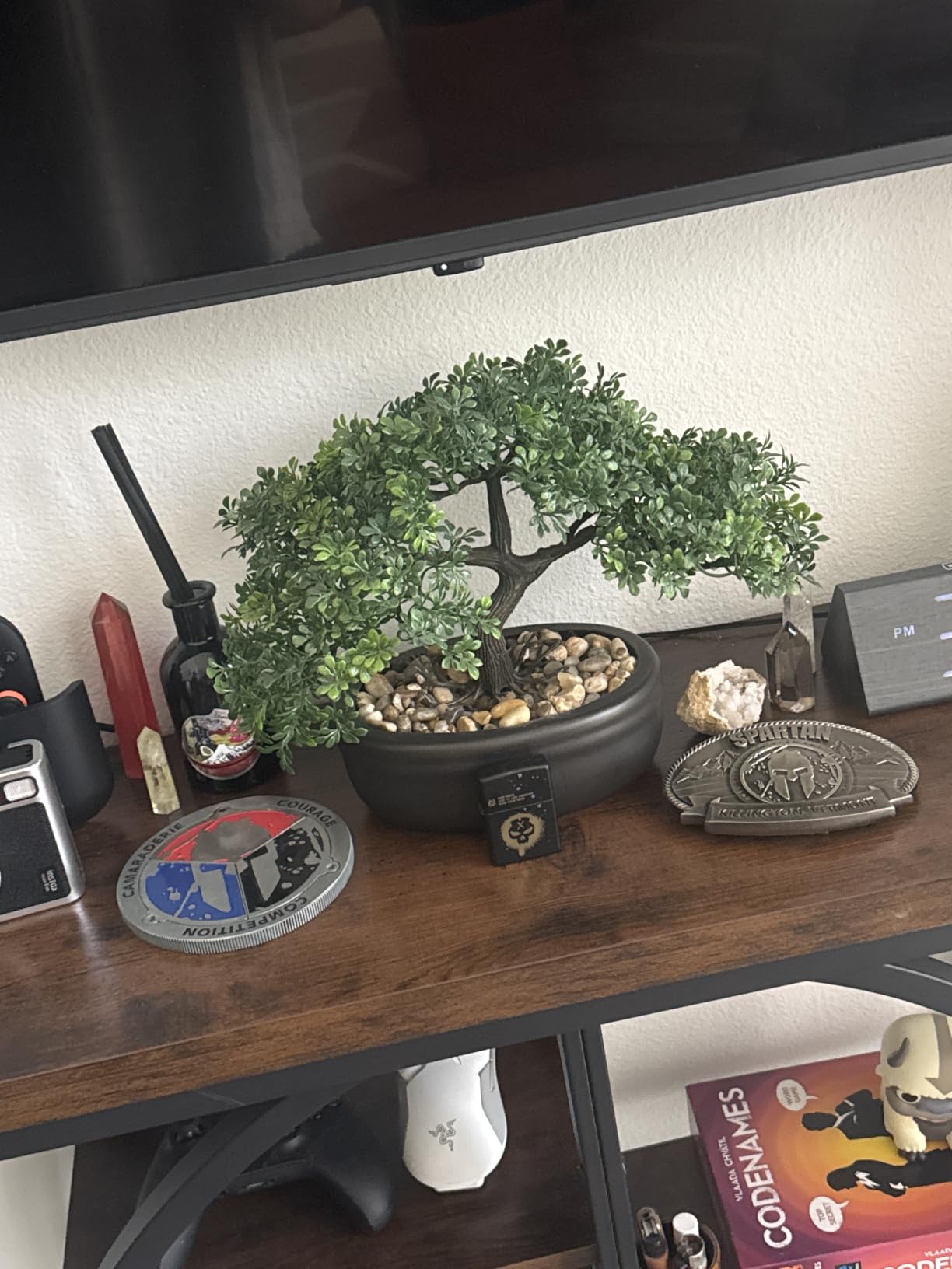 Artificial Bonsai Tree Juniper Faux Plants Indoor Small Fake Plants Decor with Ceramic Pots for Home Table Office Desk Bathroom Shelf Bedroom Living Room Farmhouse Decorations customer photo 1