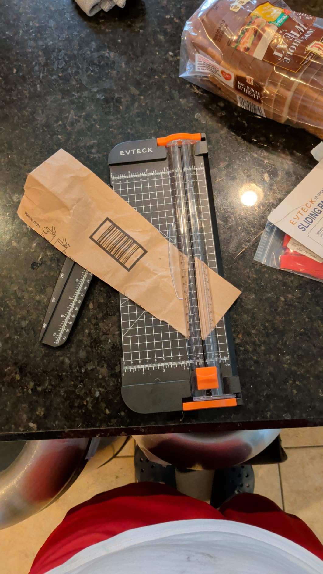 Evteck Paper Cutter 12 Inch Paper Trimmer Slider Crafting Scrapbooking Supplies for A4 Vinyl Photo Cardstock with Security Blade and Foldable Ruler customer photo 2
