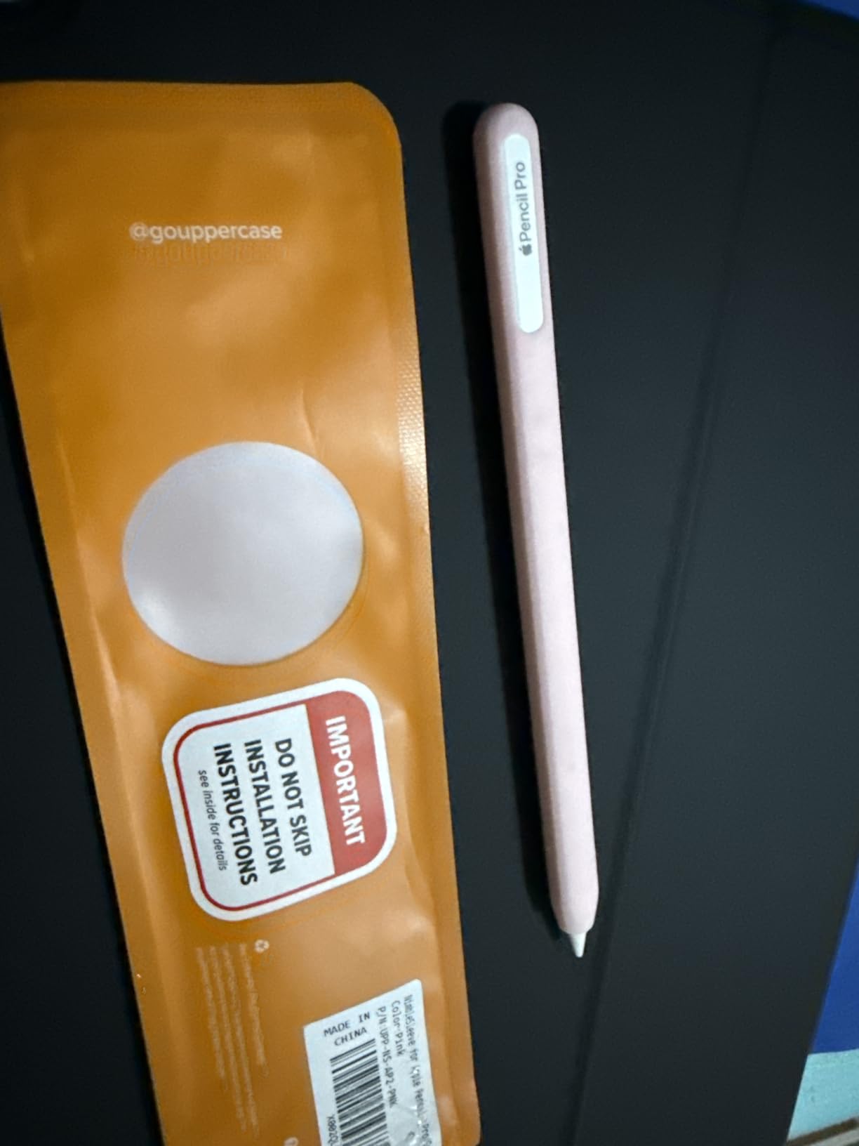UPPERCASE Designs NimbleSleeve Premium Silicone Case Holder Protective Cover Sleeve Compatible with iPad Apple Pencil Pro and 2nd Generation Only (Pink) customer photo 2