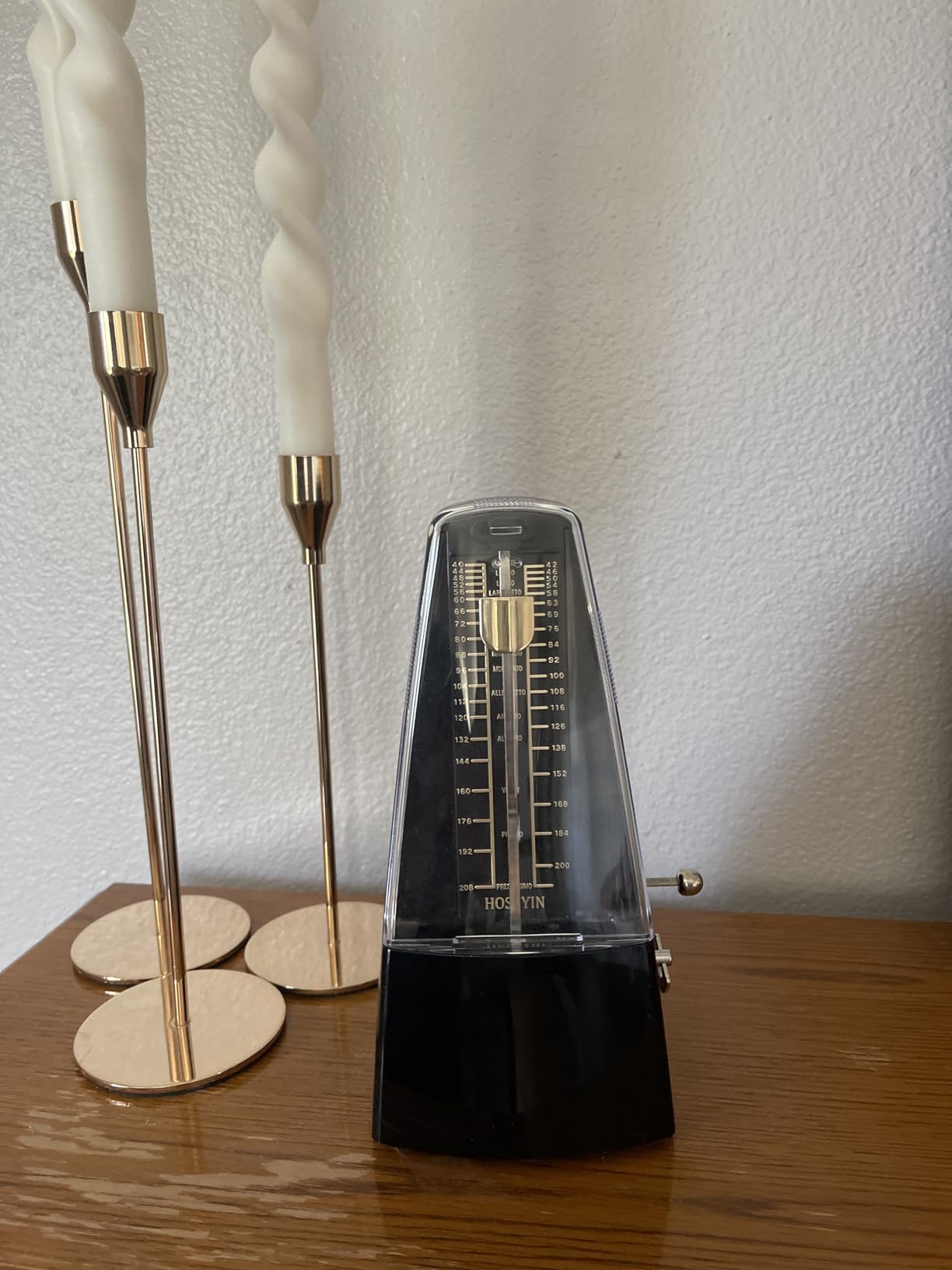 Mechanical Metronome, Universal Metronome for Piano, Guitar, Violin, Drums and Other Instruments (Standard, Black) customer photo 1