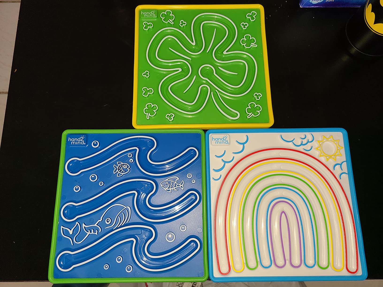 hand2mind Mindful Maze Boards, Tactile Sensory Toys for Toddlers, Calm Down Corner Supplies, Mindfulness for Kids, Occupational Therapy Toys, Quiet Fidgets for Classroom, Sensory Activity Board customer photo 2