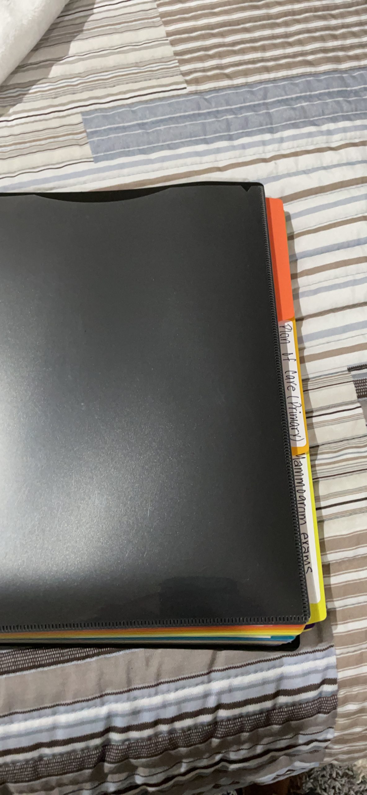 24 Pocket Spiral Project Organizer with 12 Dividers, Letter Size Folder | Water-Resistant Polypropylene, Color-Coded Tabs, Zipper Pouch, Lays Flat, File Folder Organizer for Bills and Documents customer photo 2