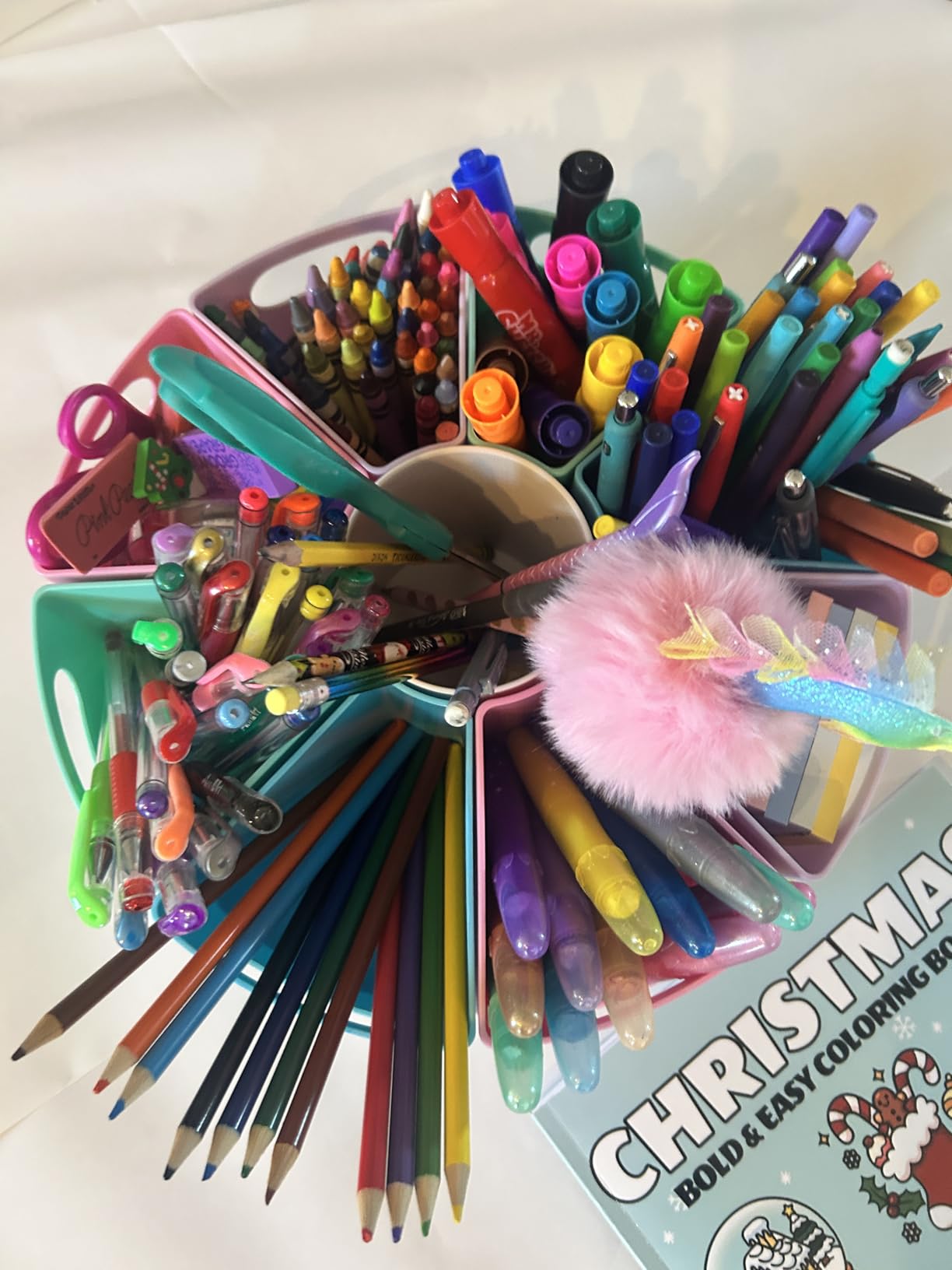 Learning Resources Create-a-Space Storage Center, Pastel Rotating Caddy Organizer customer photo 1