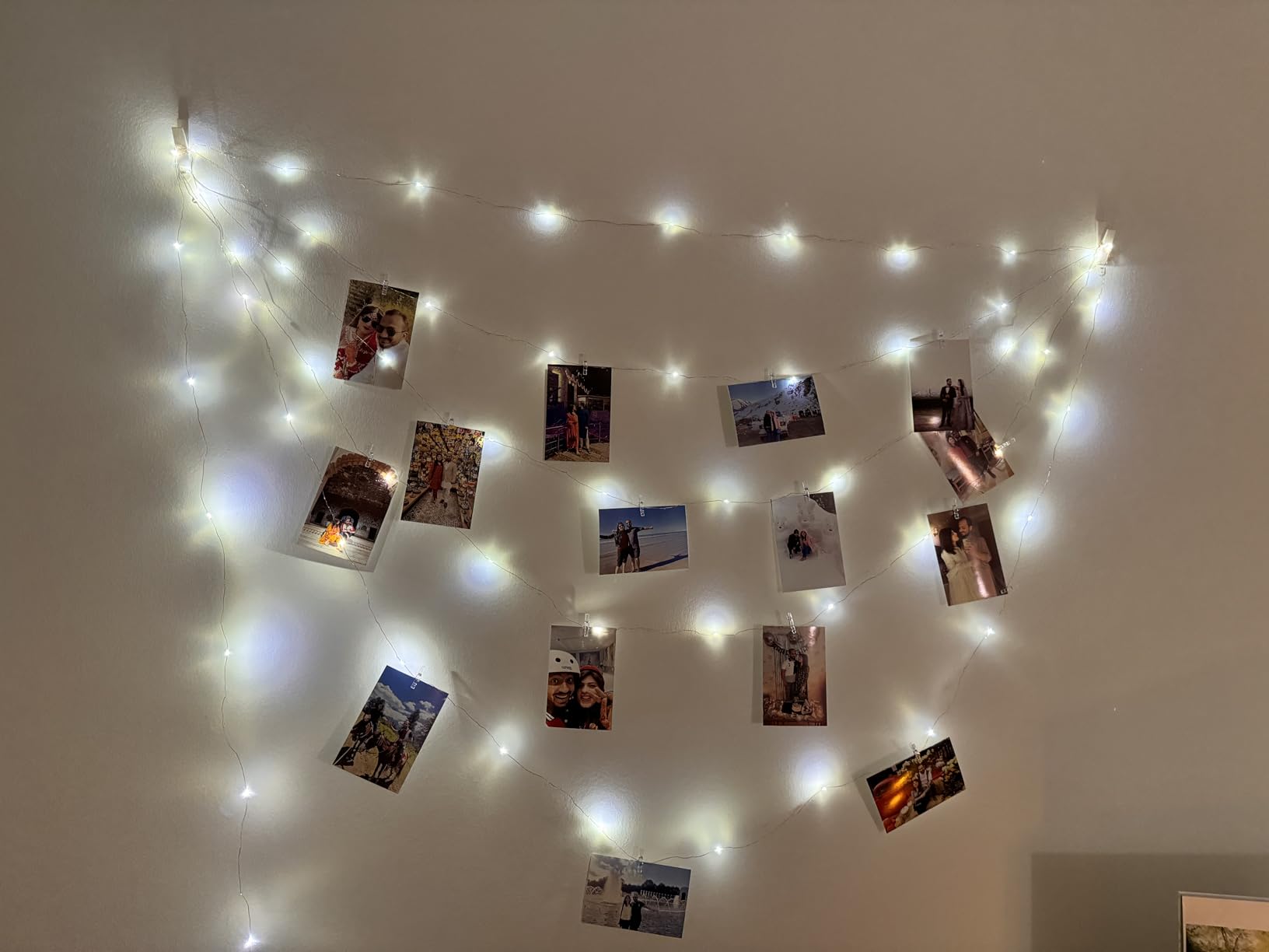 Teen Girl Gifts Trendy Stuff: Aesthetic 40Ft 120LED Hanging Picture Fairy Lights with 50 Clips - 8 Modes & Timer, Waterproof - Trendy Teenager Girl Gift for Birthday Christmas, Dorm Bedroom Wall Decor customer photo 2