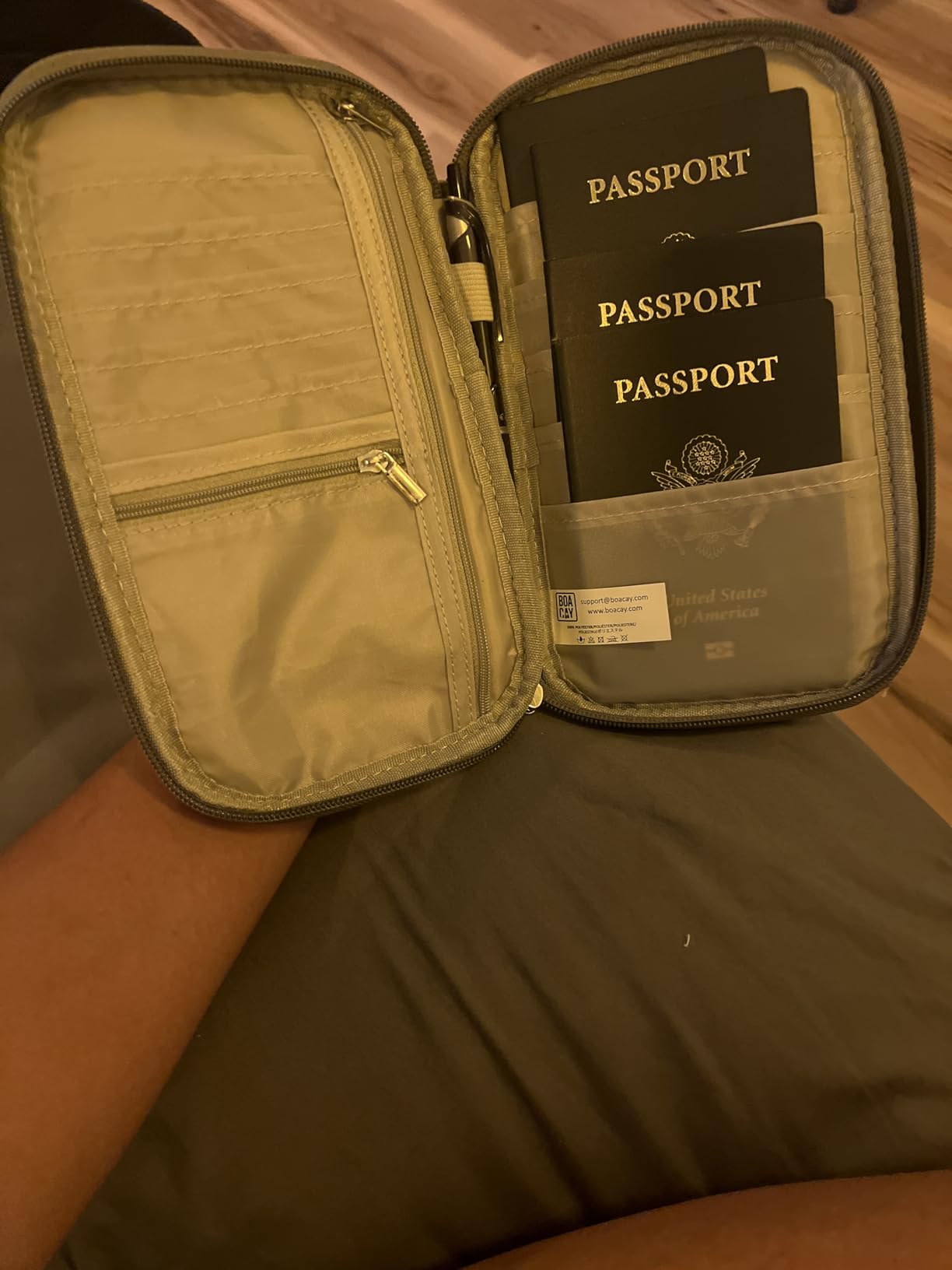 BOACAY Travel Document Organizer RFID customer photo 1
