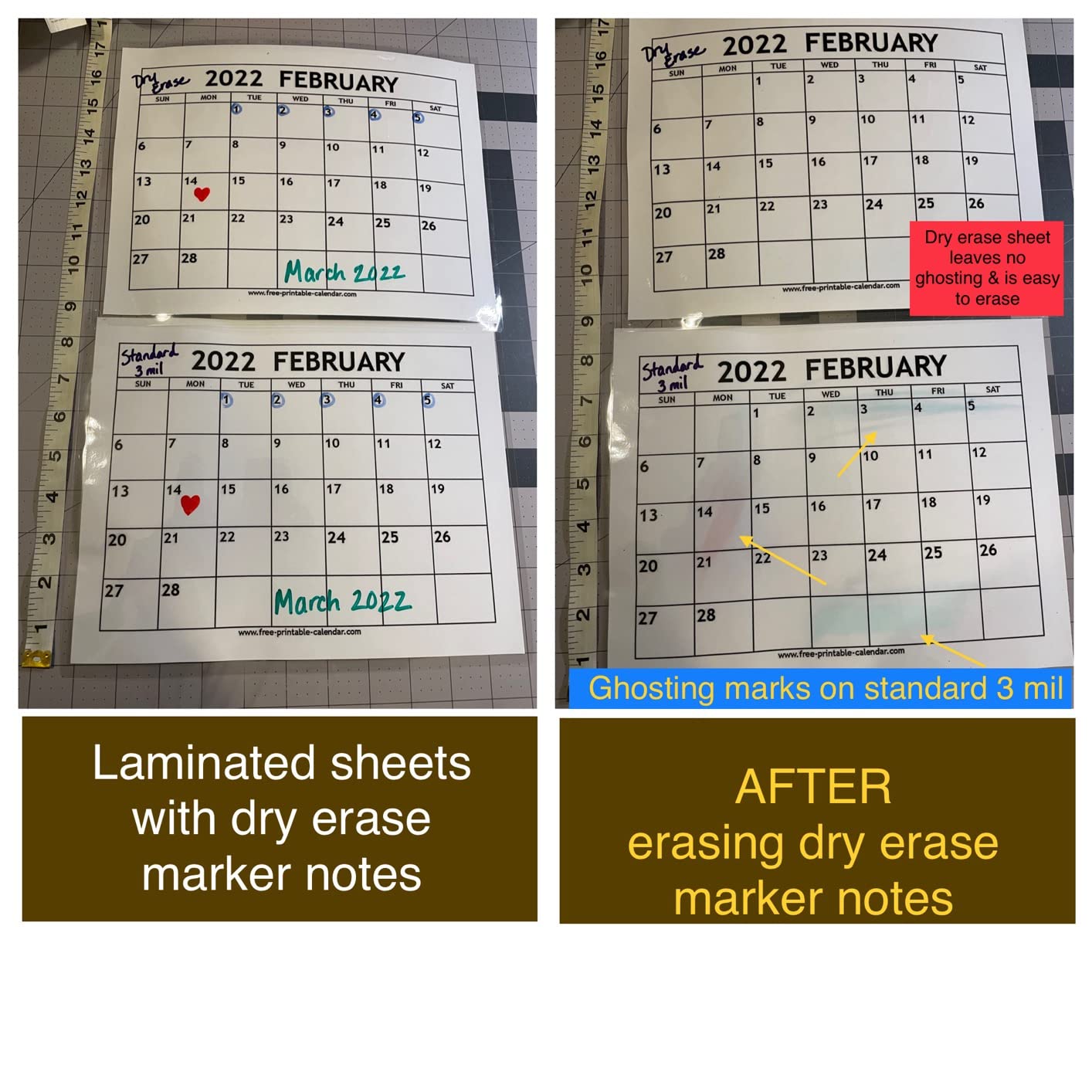 Scotch Dry Erase Thermal Laminating Pouches, 50-Pack, Works with Dry Erase Markers, Reuseable Worksheets, Calendars, Checklists, 8.9 x 11.4 Inches, Letter Size, Clear (TP3854-50DE) customer photo 2