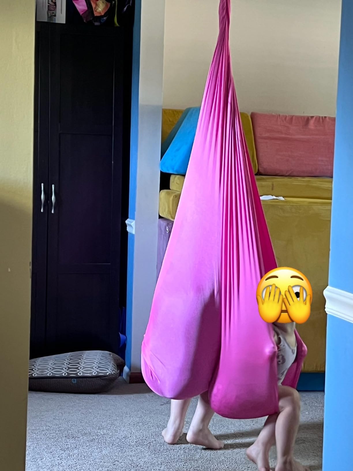 OUTREE Sensory Swing for Kids with 360° Swivel Hanger, Indoor Therapy Swing Great for Autism, ADHD, Sensory Processing Disorder, and Autistic Children customer photo 1