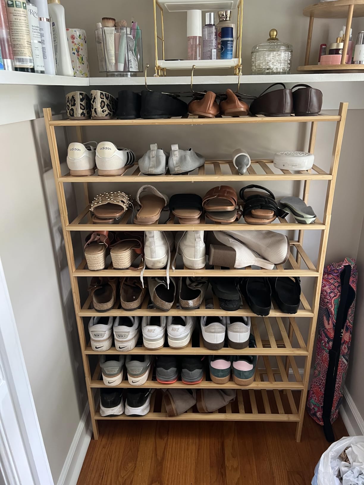 viewcare 3-Tier Free Standing Shoe Racks, Bamboo Wood Shoe Rack for Entryway & Closet, Beautiful | Natural | Functional | Sturdy Shoe Rack customer photo 1