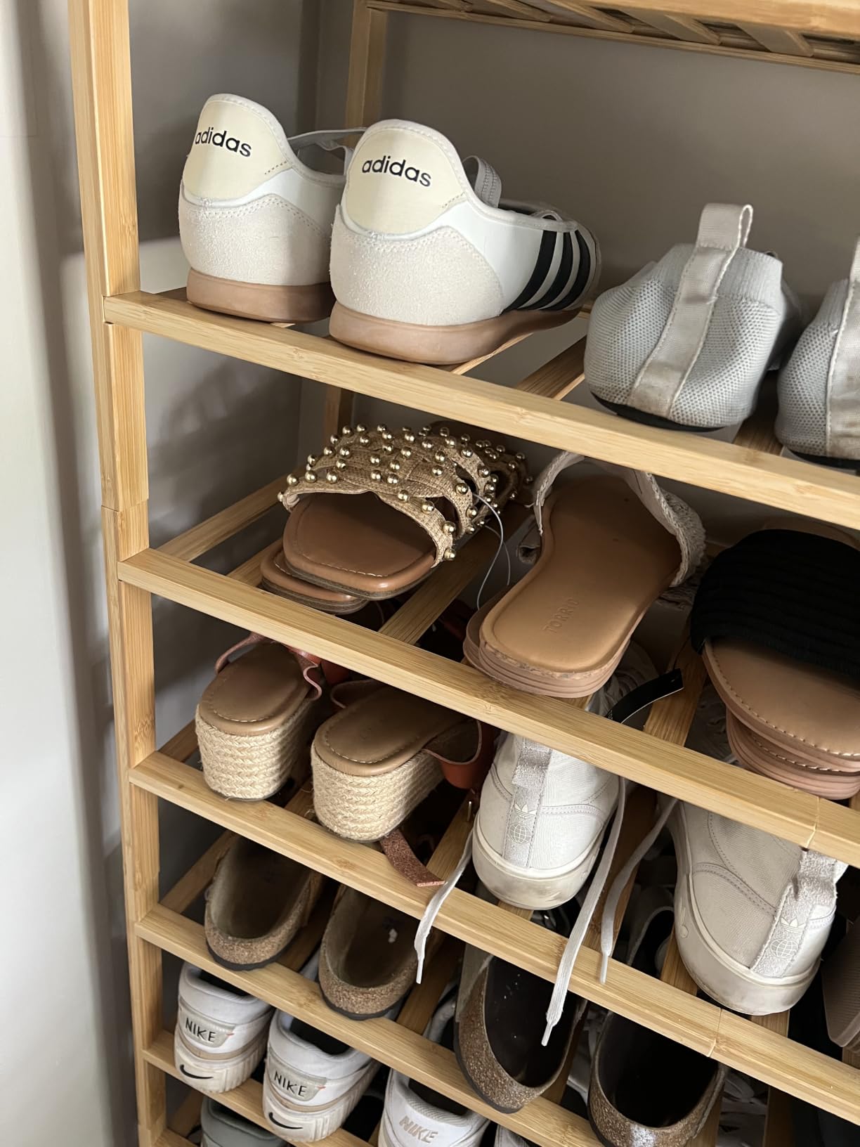 viewcare 3-Tier Free Standing Shoe Racks, Bamboo Wood Shoe Rack for Entryway & Closet, Beautiful | Natural | Functional | Sturdy Shoe Rack customer photo 2
