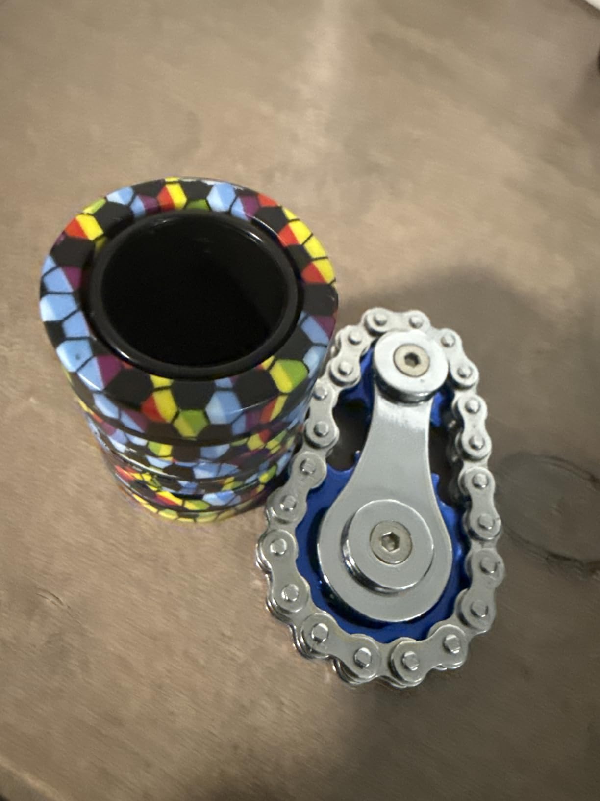 Magnetic Rings Fidget Toy Set, Idea ADHD Fidget Toys, Adult Fidget Magnets Spinner Rings for Anxiety Relief Therapy, Fidget Pack Great Gift for Adults Teens Kids Easter Basket Stuffers (3PCS) customer photo 1