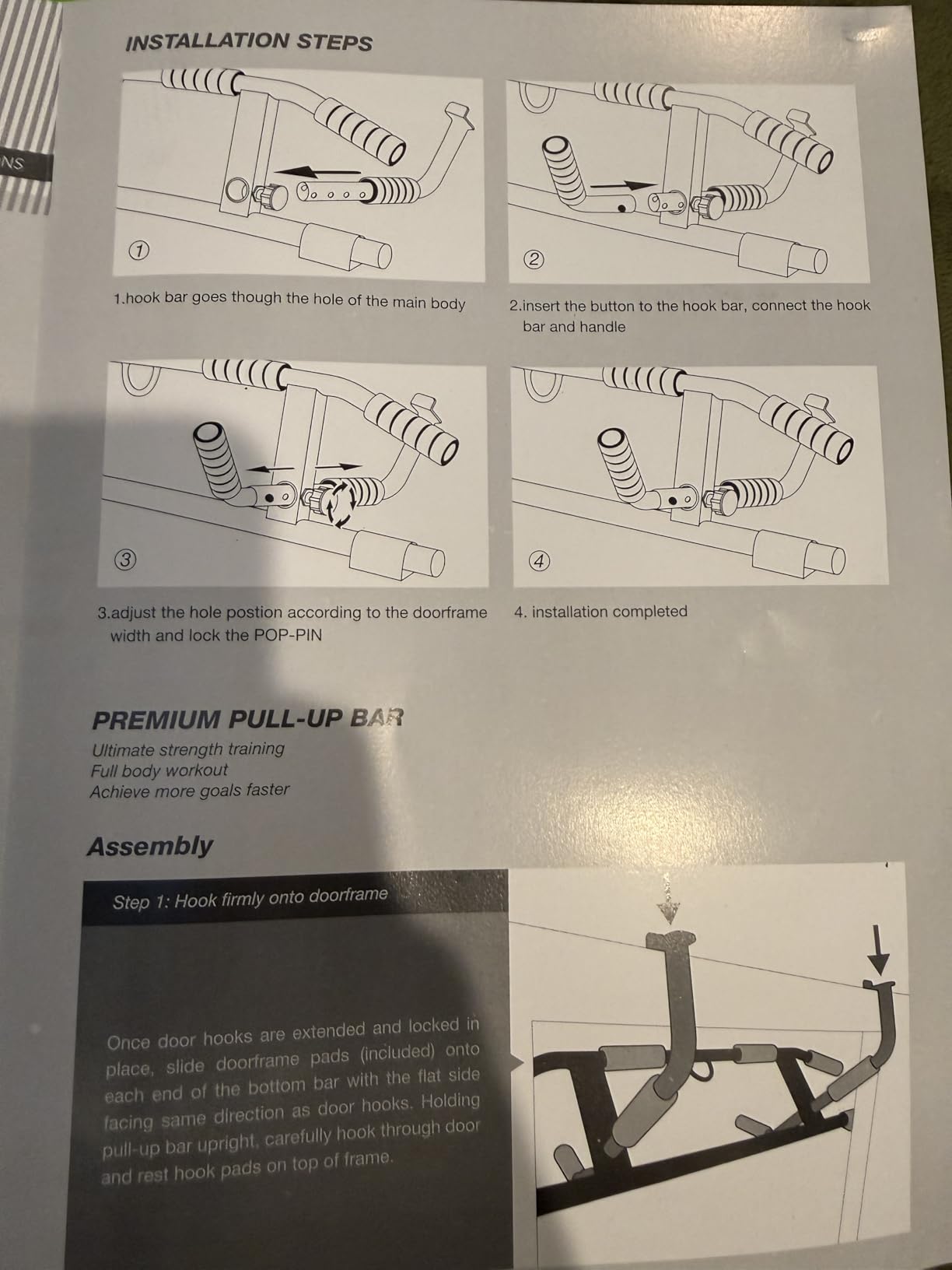 KAKICLAY 2026 Upgrade Multi-Grip Pull Up Bar with Smart Larger Hooks Technology - USA Original Patent, Designed, Shipped, Warranty customer photo 2