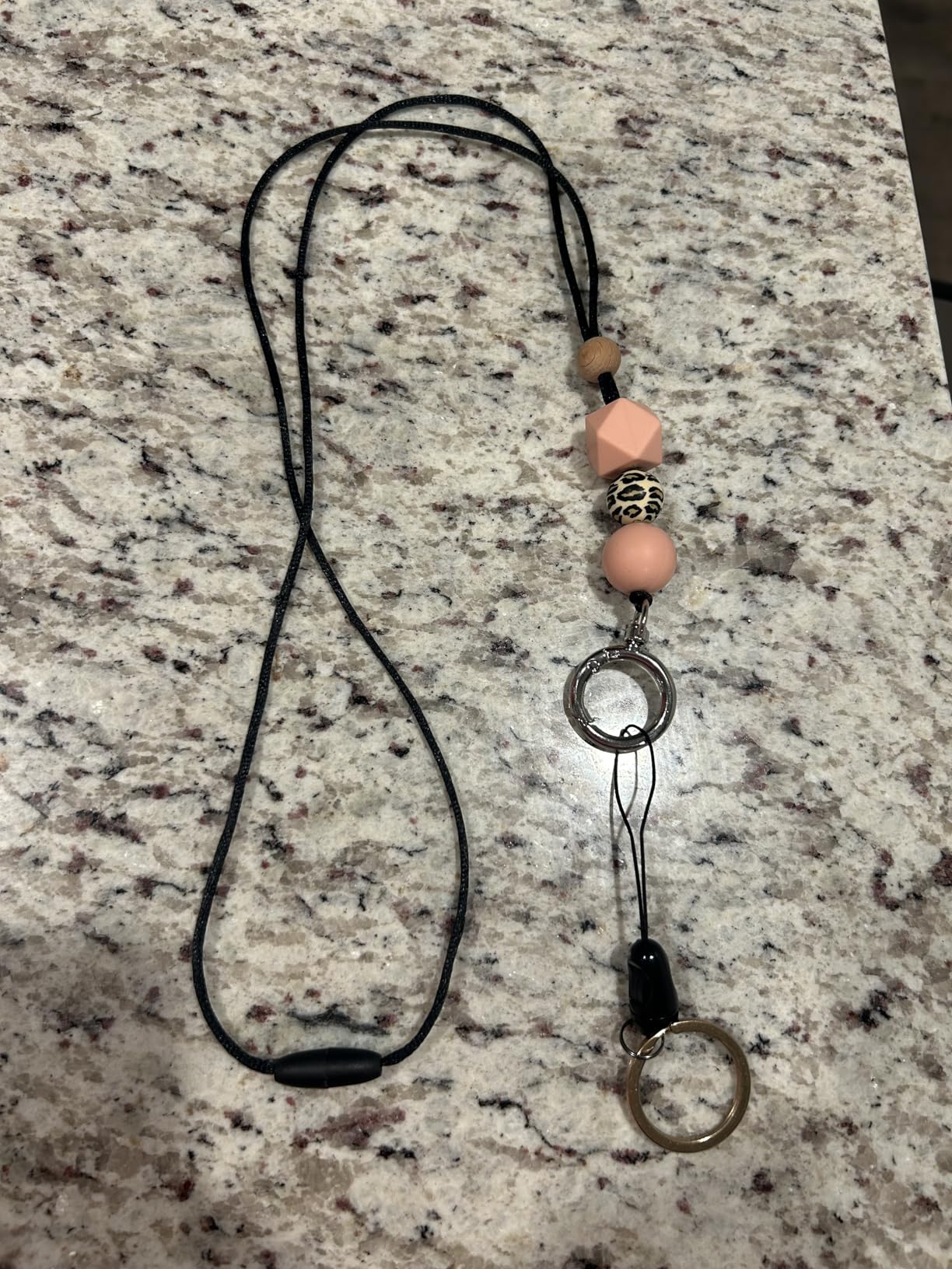 Teacher Lanyards for ID Badges and Keys, Cute Silicone Beaded Lanyard | for Women Nurse Employees Students customer photo 1
